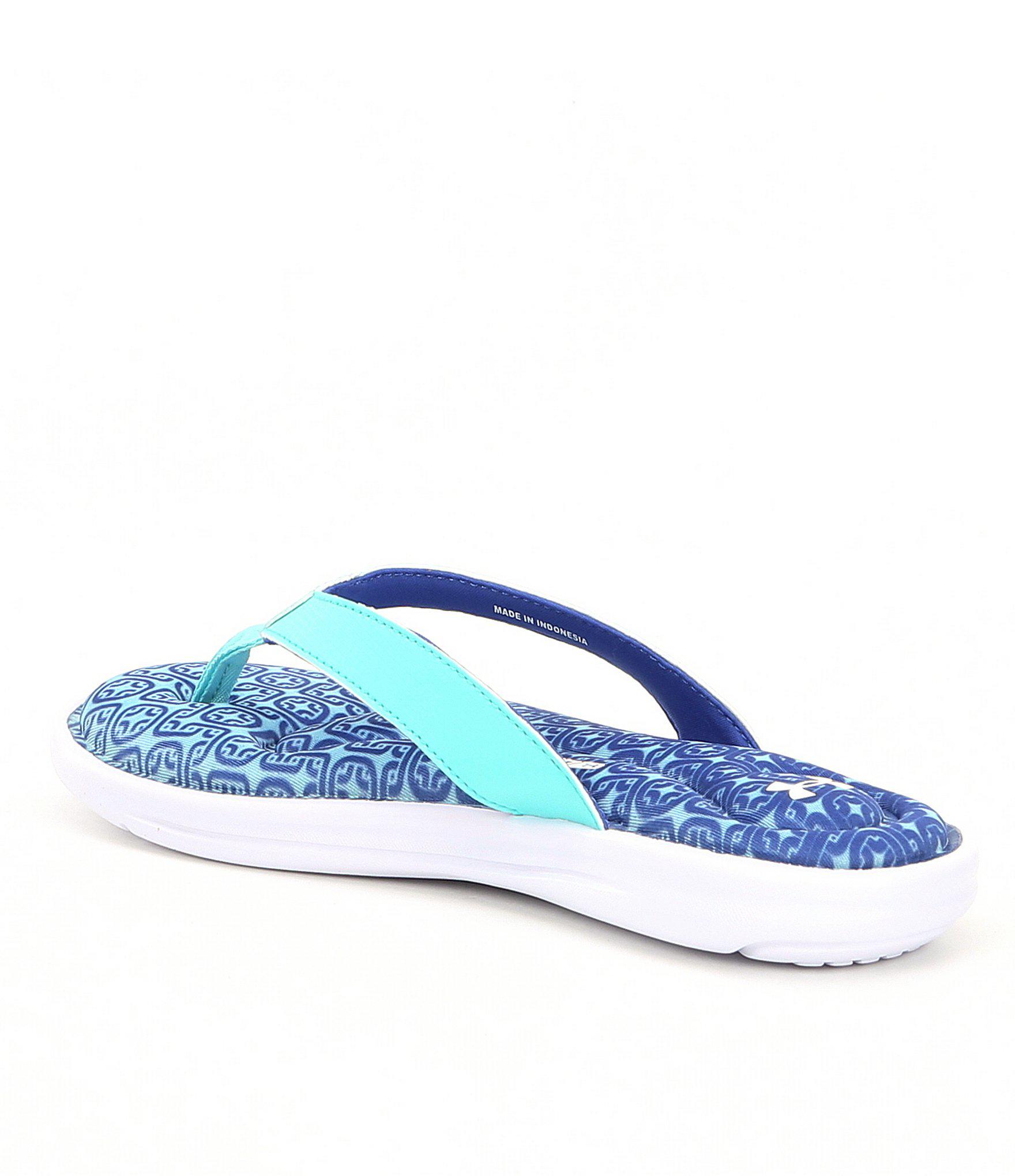 under armour women's marbella oval vi thong flip flops