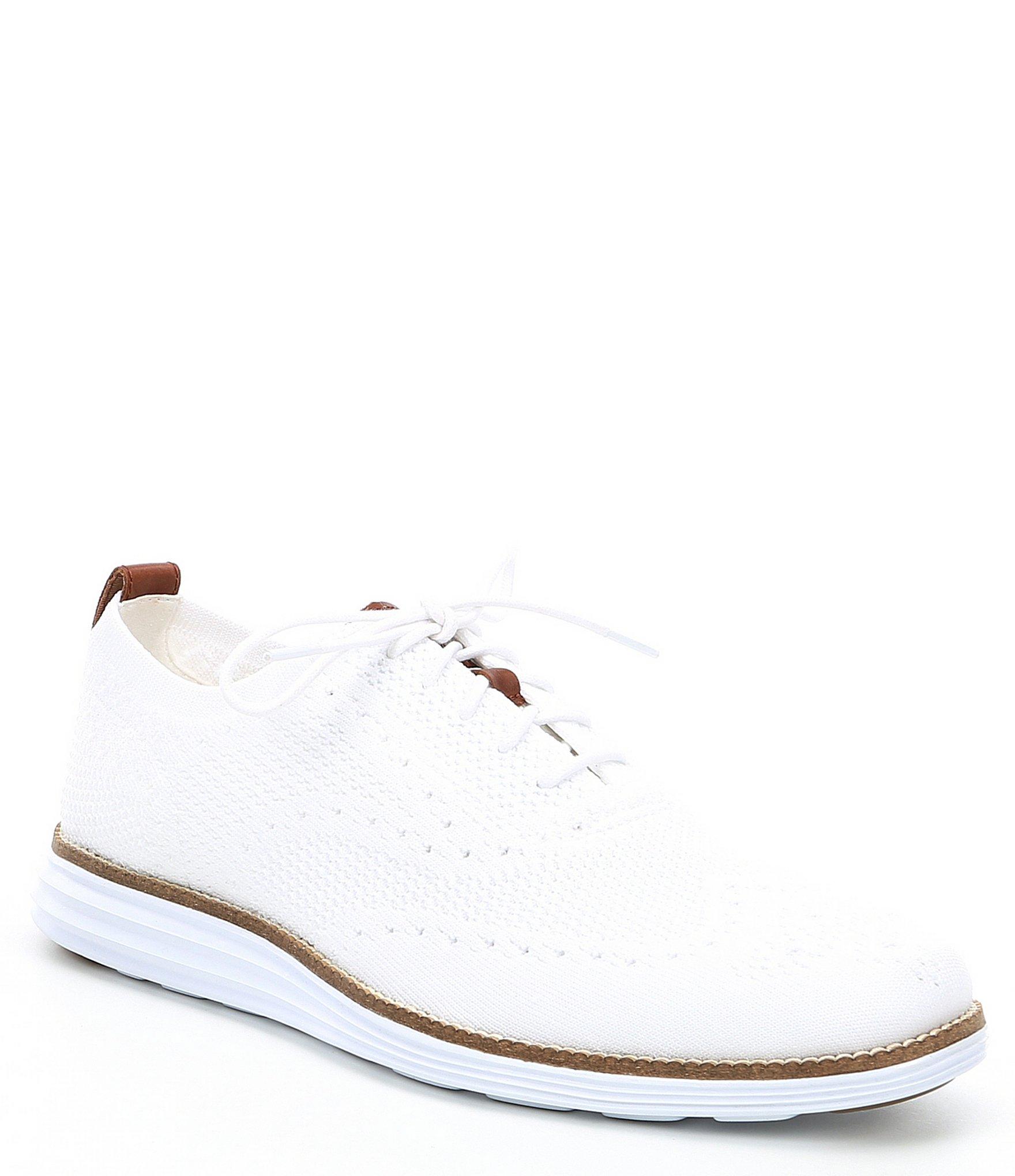 Cole Haan Men's Original Grand Stitchlite Wingtip Oxford in White for ...