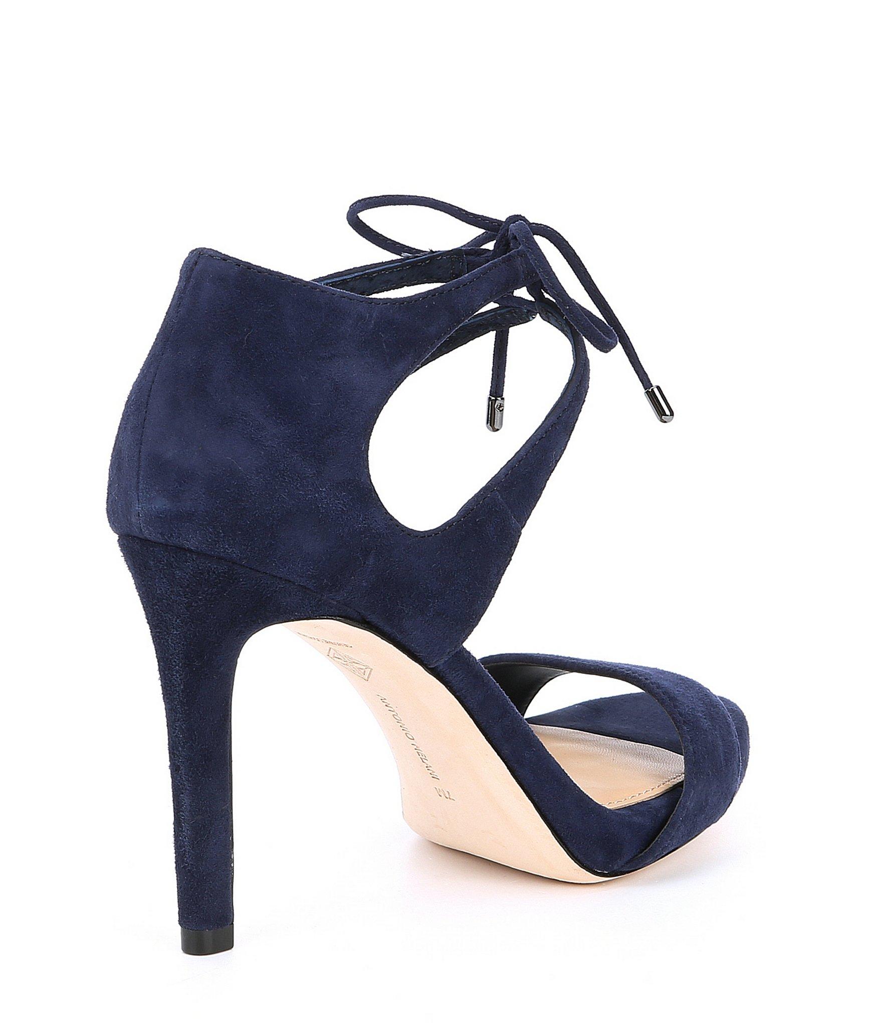 antonio melani kalee suede dress sandals
