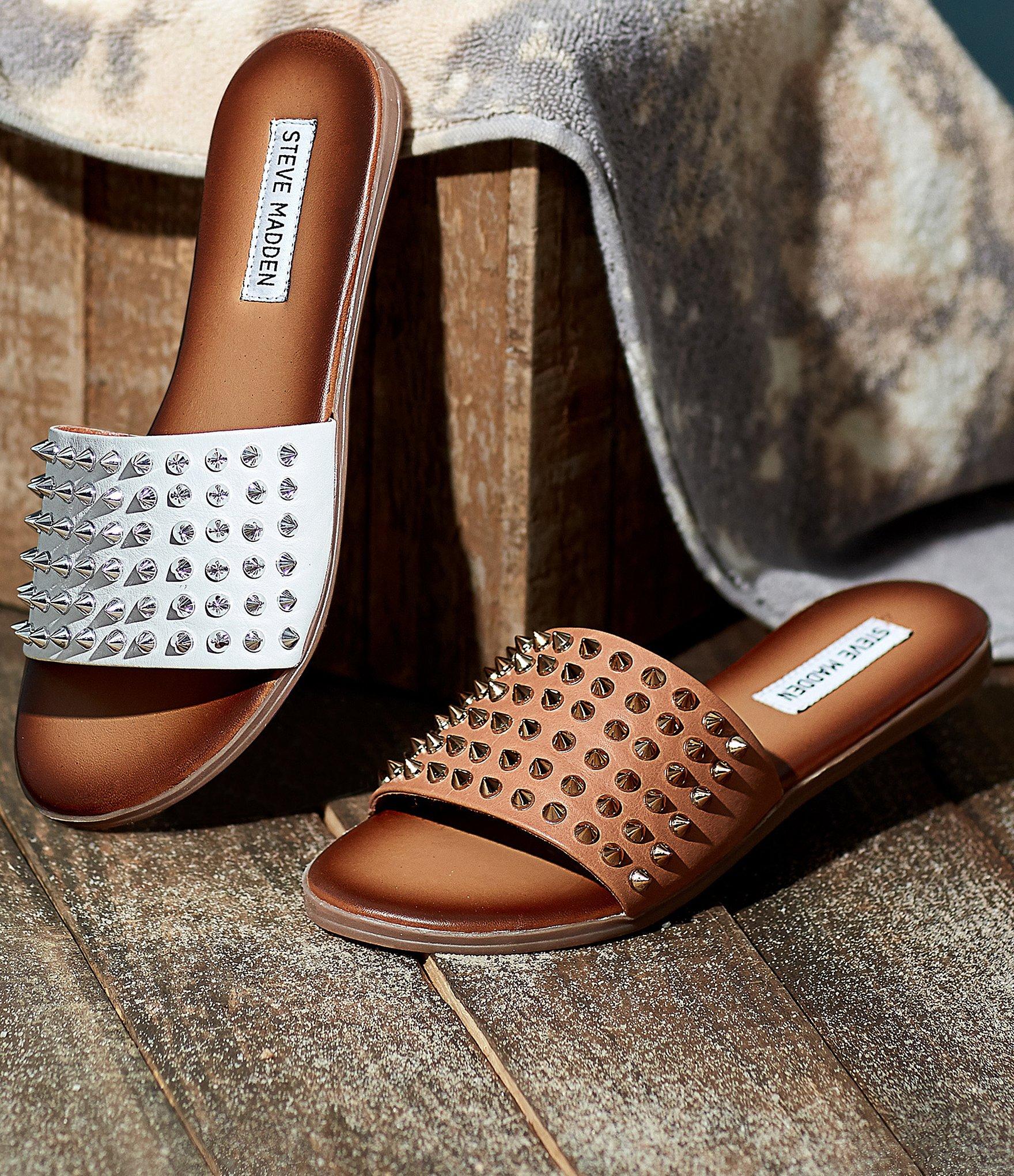 steve madden spike slides