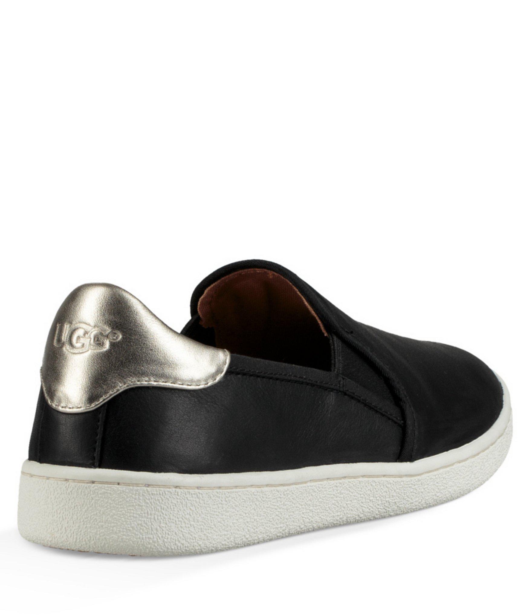 UGG ® Cas Leather Sneakers in Black - Lyst