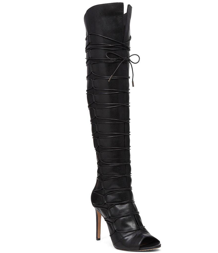 Lyst Vince Camuto Kesta Leather OverTheKnee Boots in Black