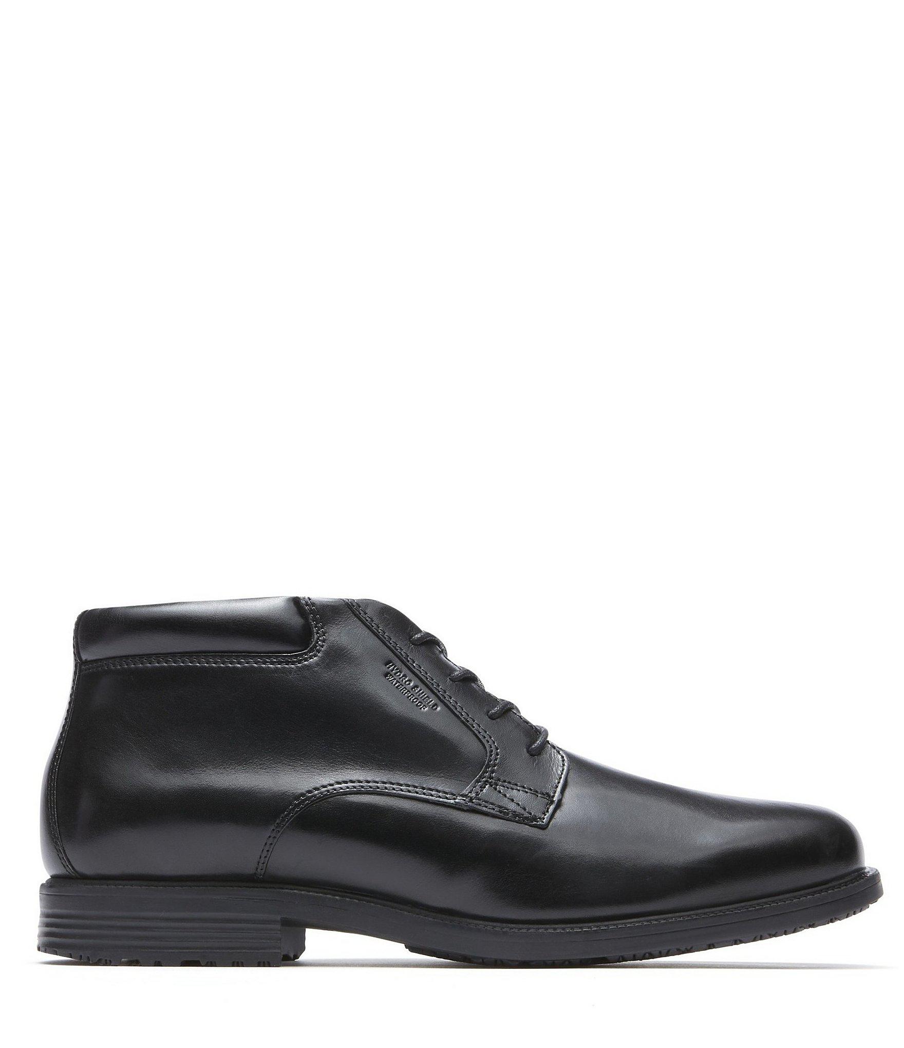 waterproof leather chukka boots