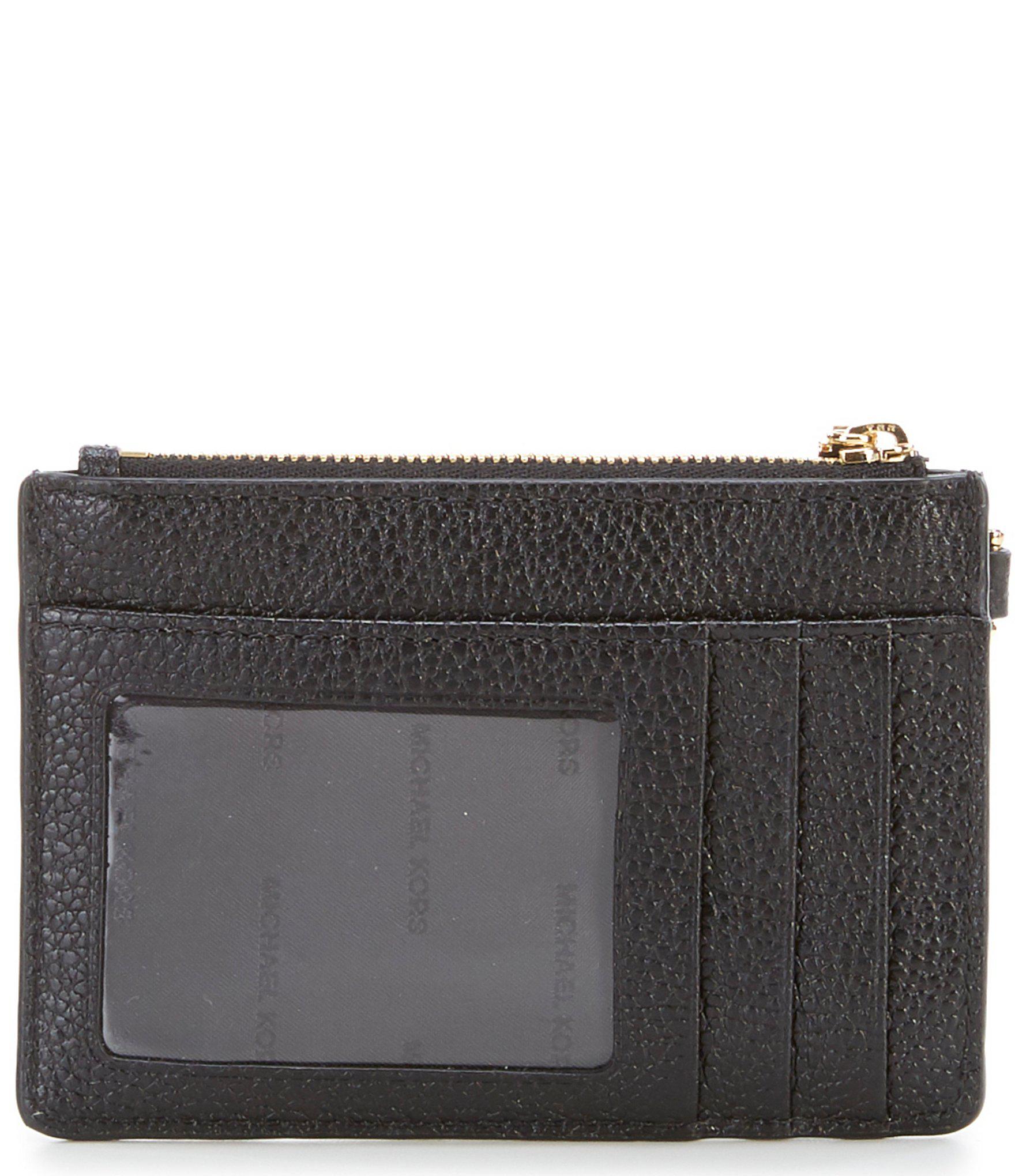 MICHAEL Michael Kors Leather Mercer Small Coin Purse in Black - Lyst