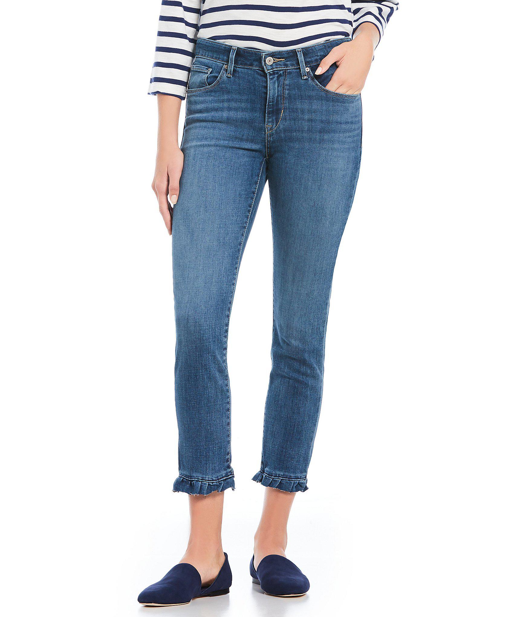levi's ruffle jeans
