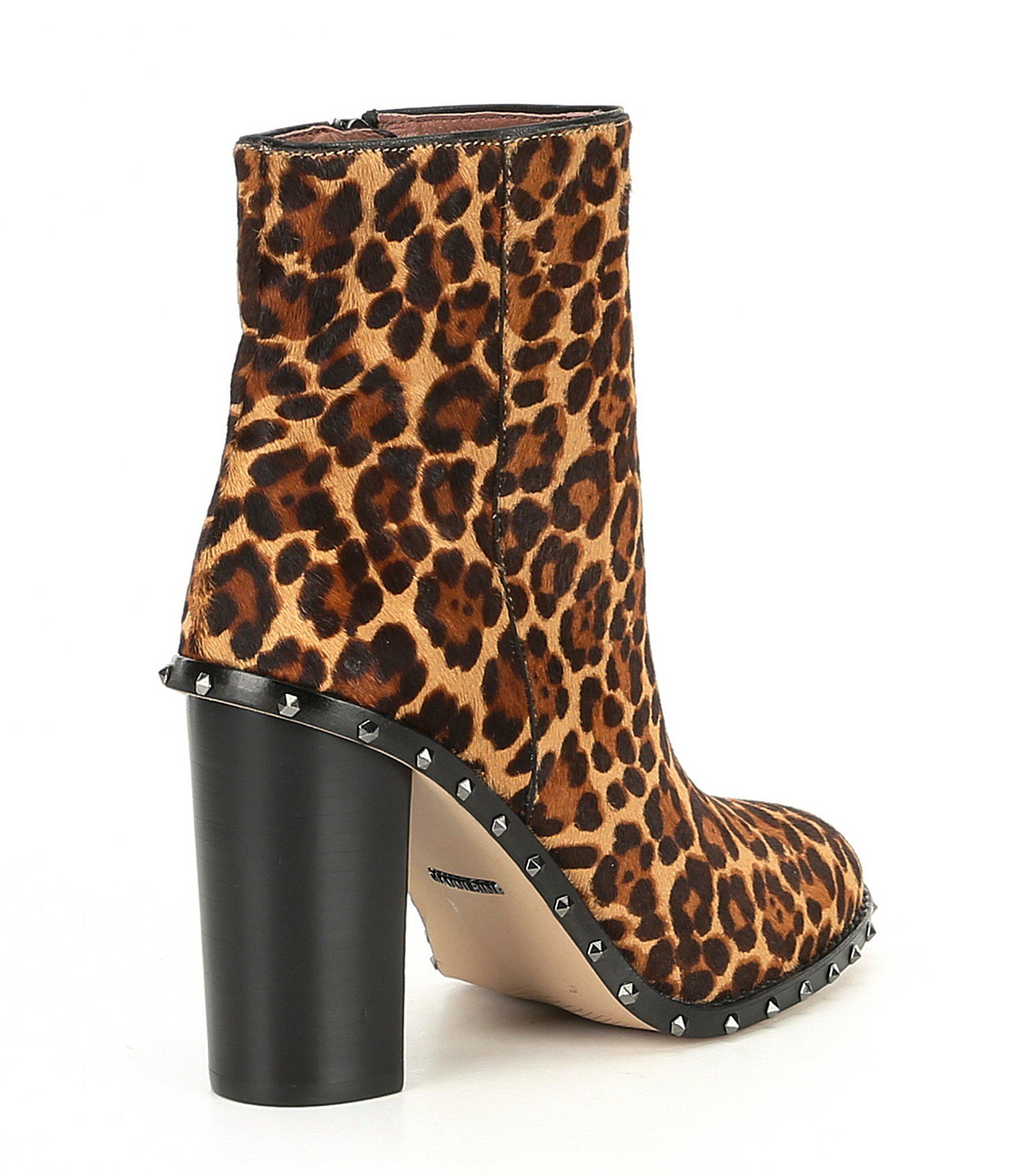 gianni bini leopard booties