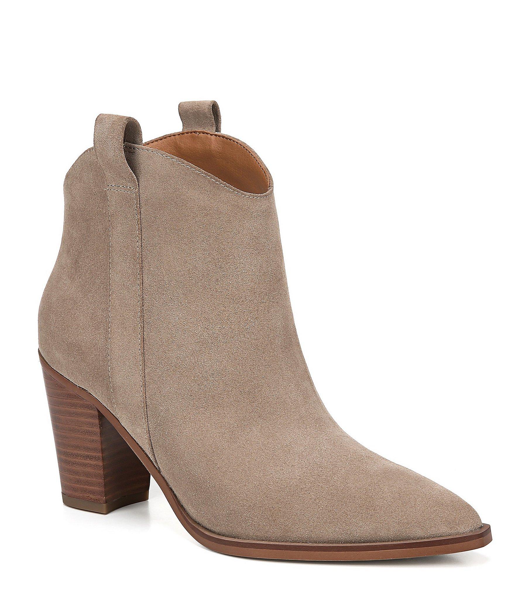 franco sarto block heel booties