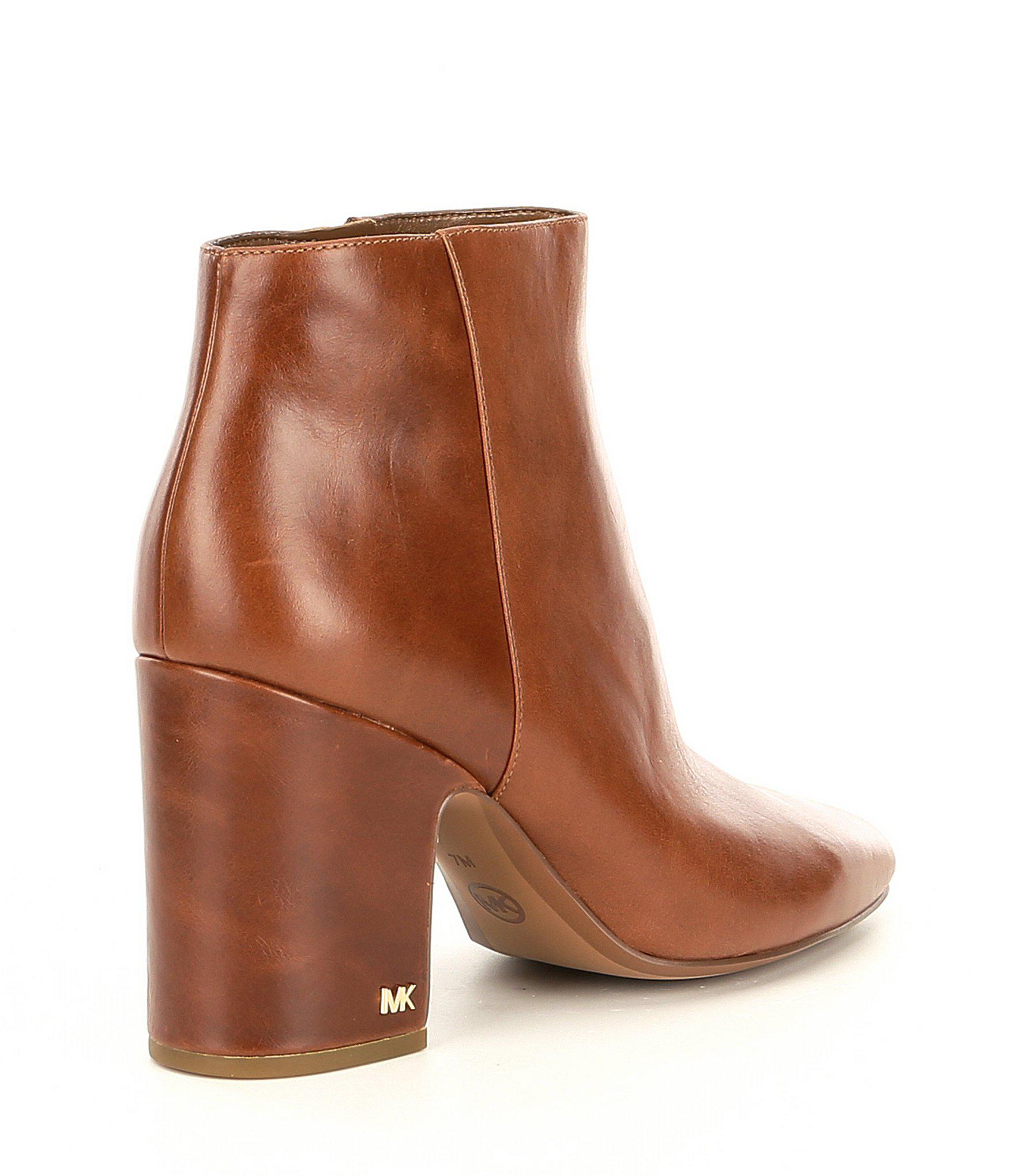 michael michael kors women's elaine block heel booties