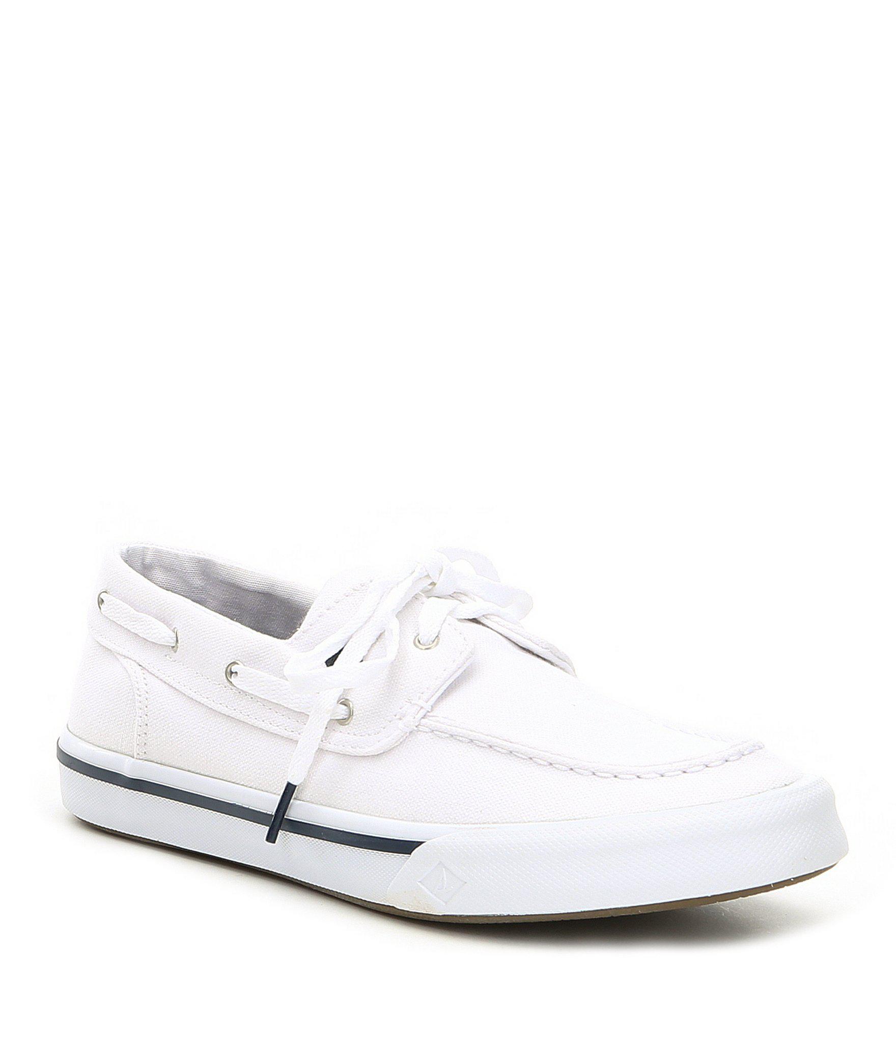 white sperry shoes for men
