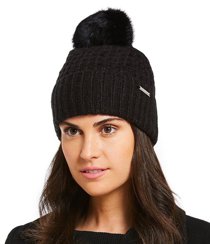 michael kors pom pom hat