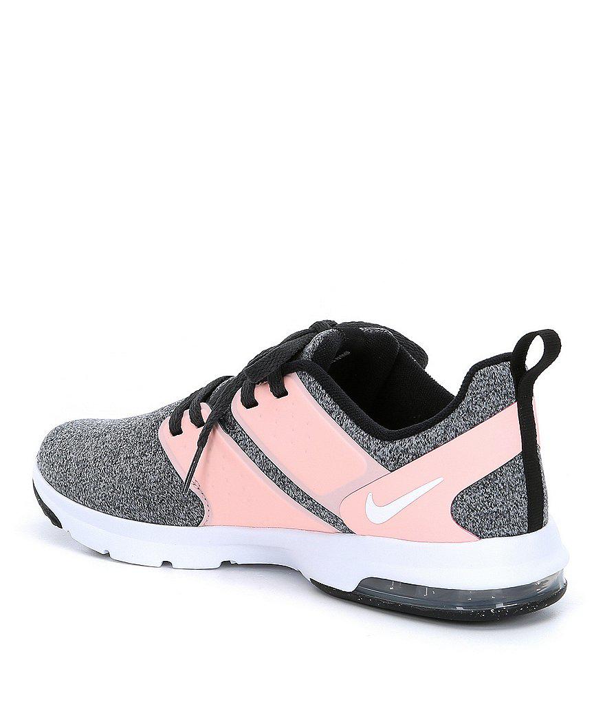 nike air bella tr black white gray pink