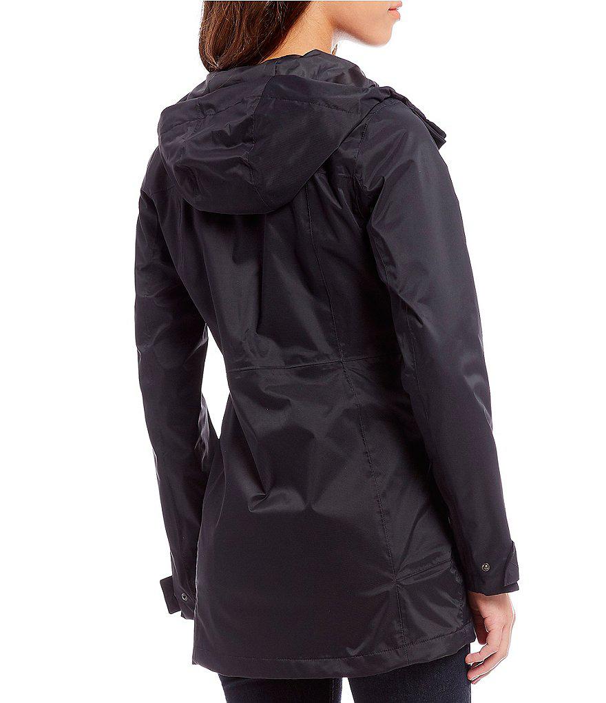 north face city midi trench coat