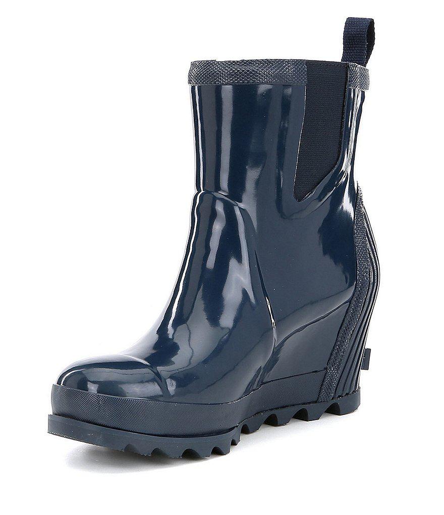 sorel wedge rain booties