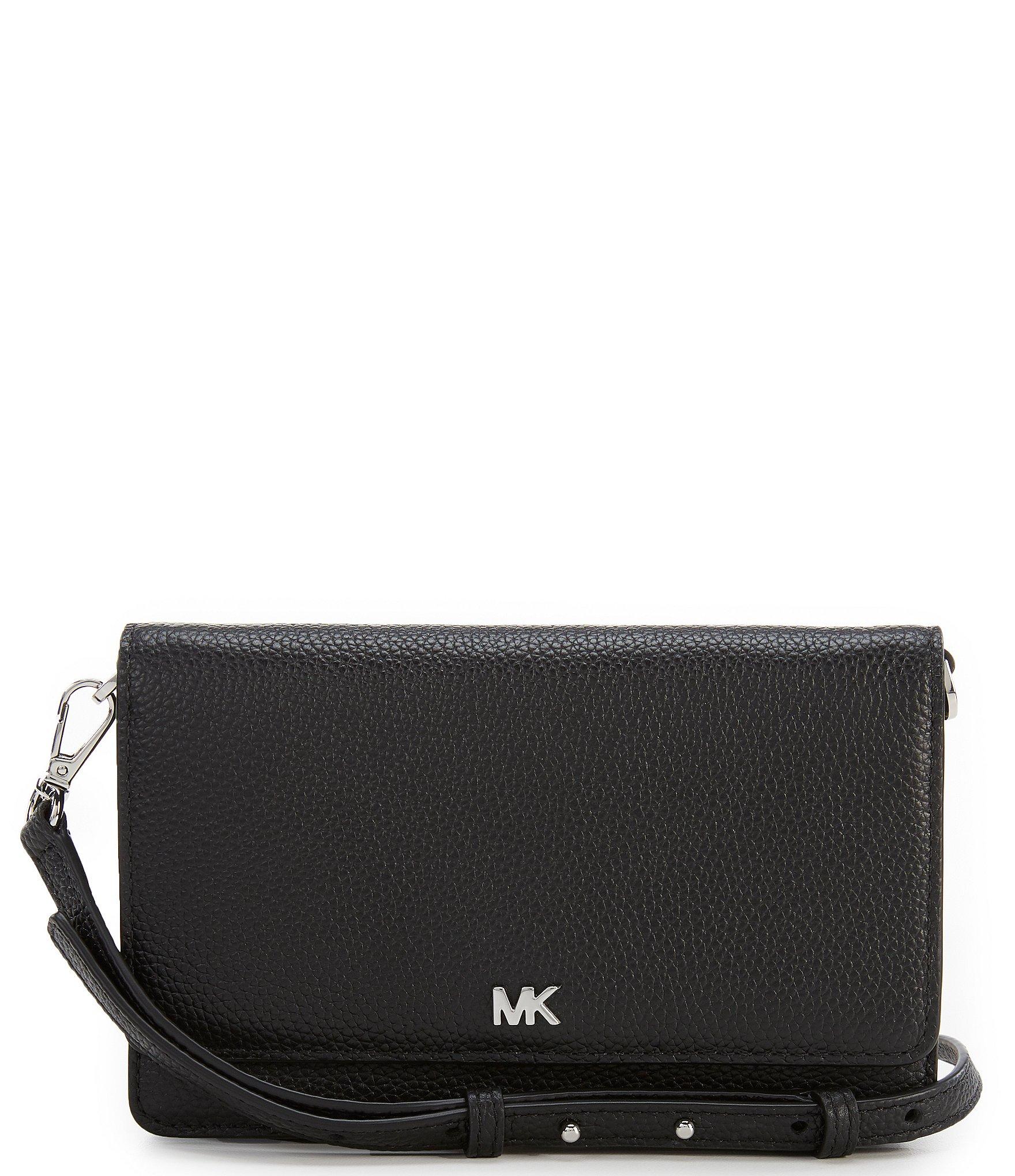 MICHAEL Michael Kors Pebbled Leather Convertible Crossbody Bag in Black