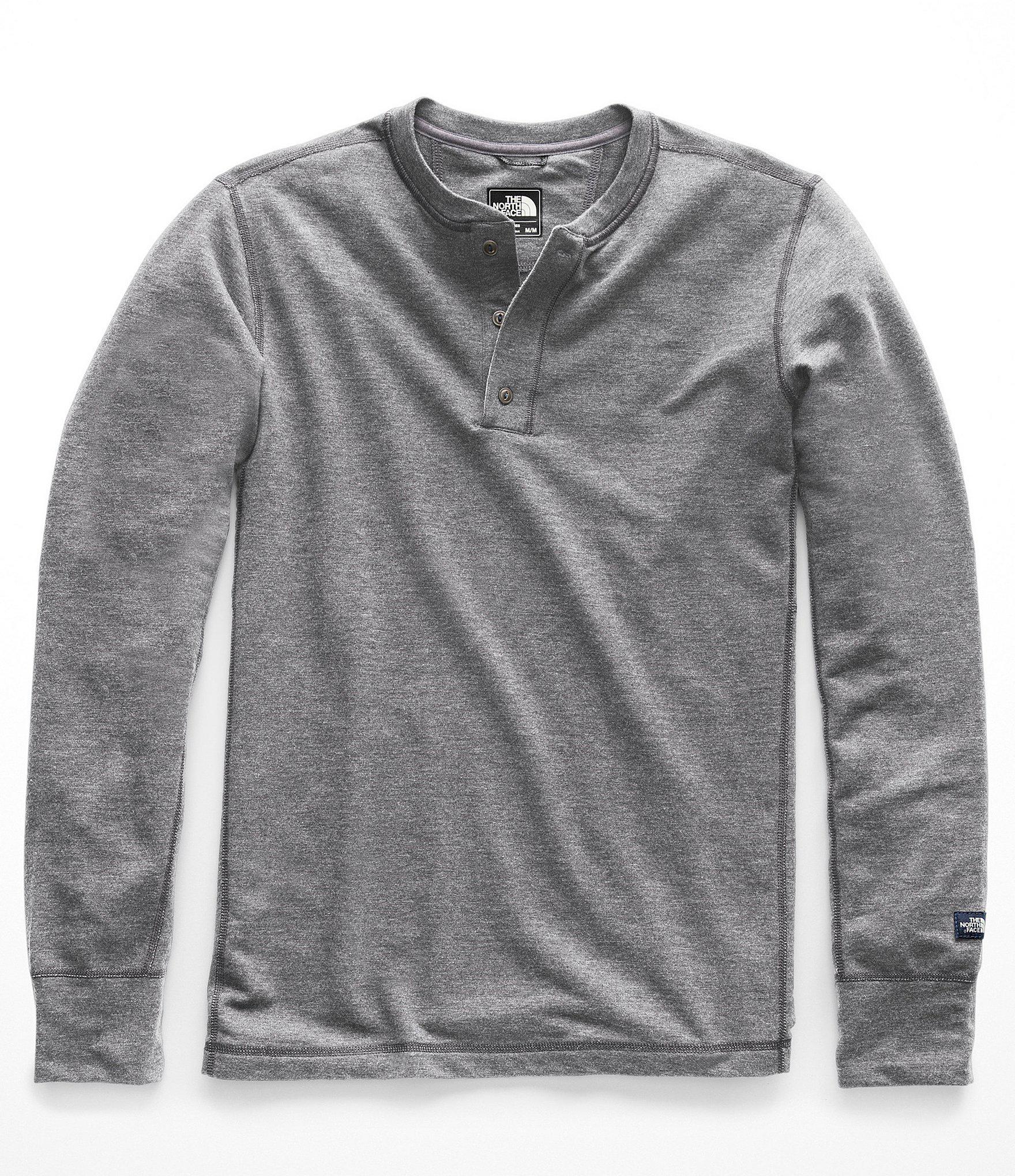 the north face men's tnf terry ls henley