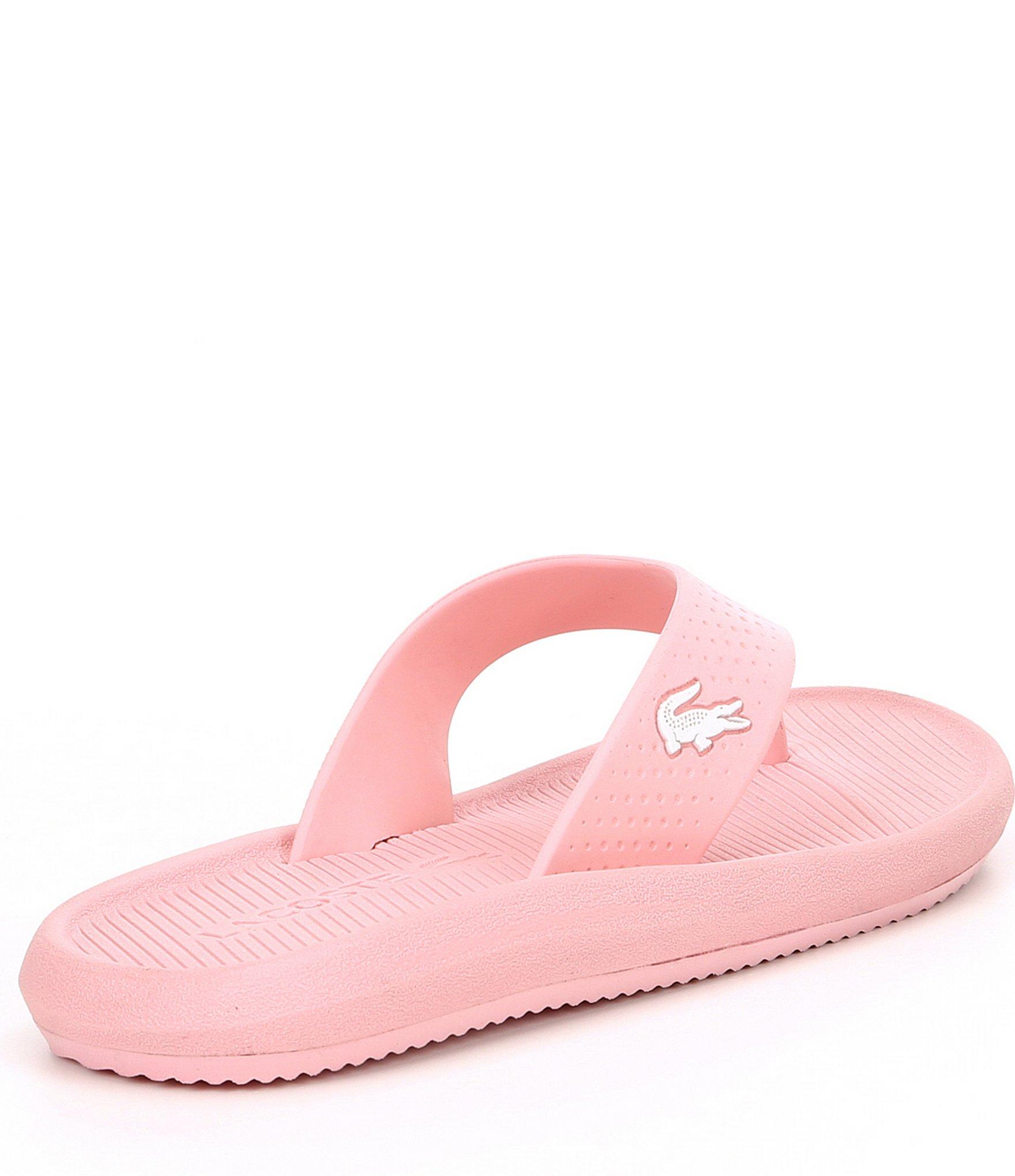 lacoste flip flops womens