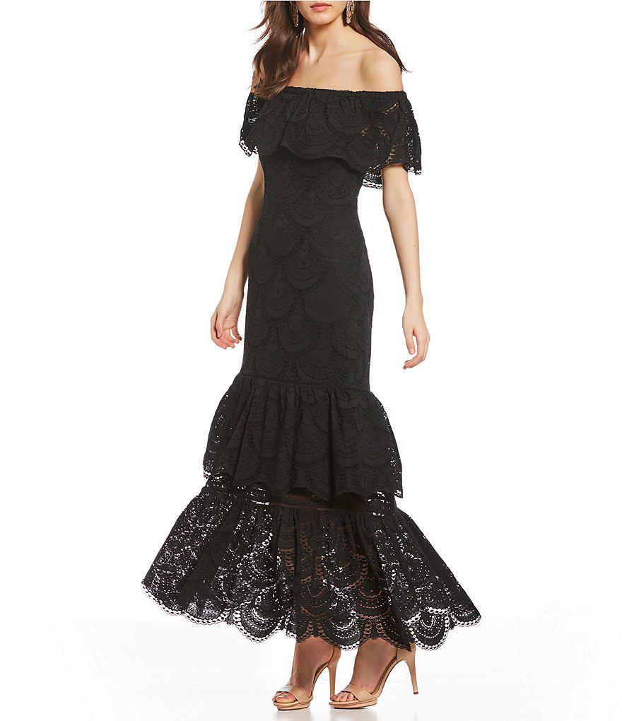 gianni bini off the shoulder dress