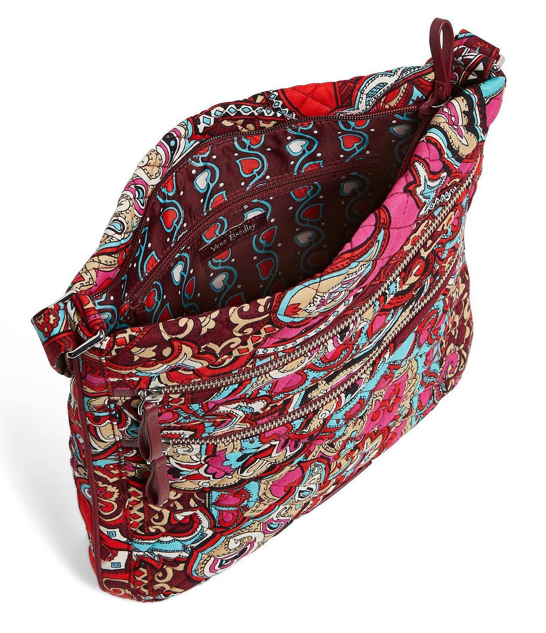 Vera Bradley Iconic Triple Zip Hipster Crossbody Bag In Blue Lyst C7F