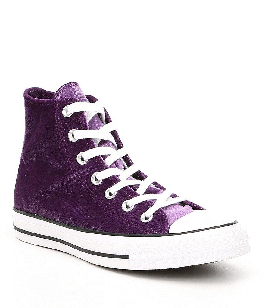 velvet converse high tops