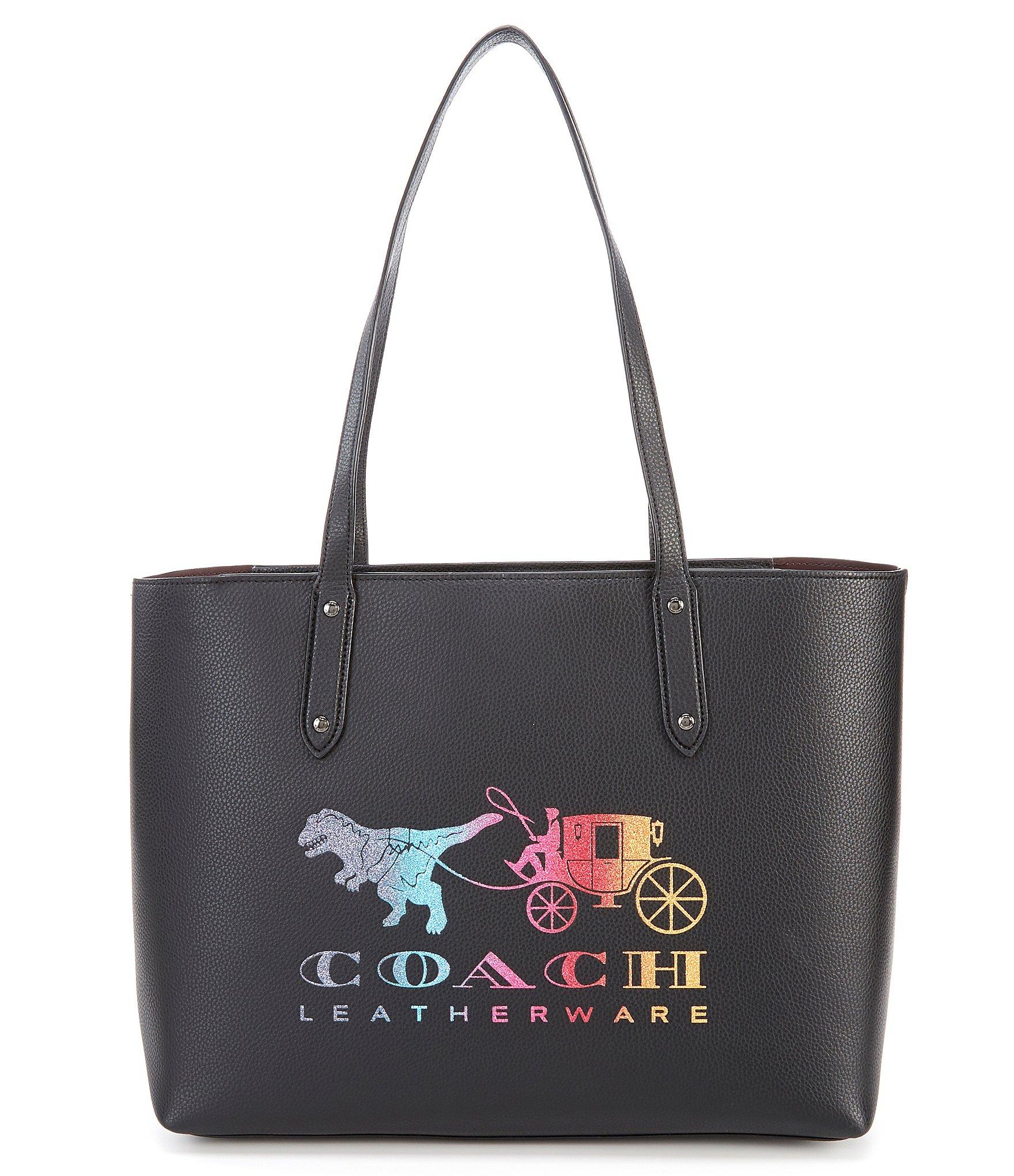 COACH Central Tote With Zip With Rexy And Carriage in Black - Lyst