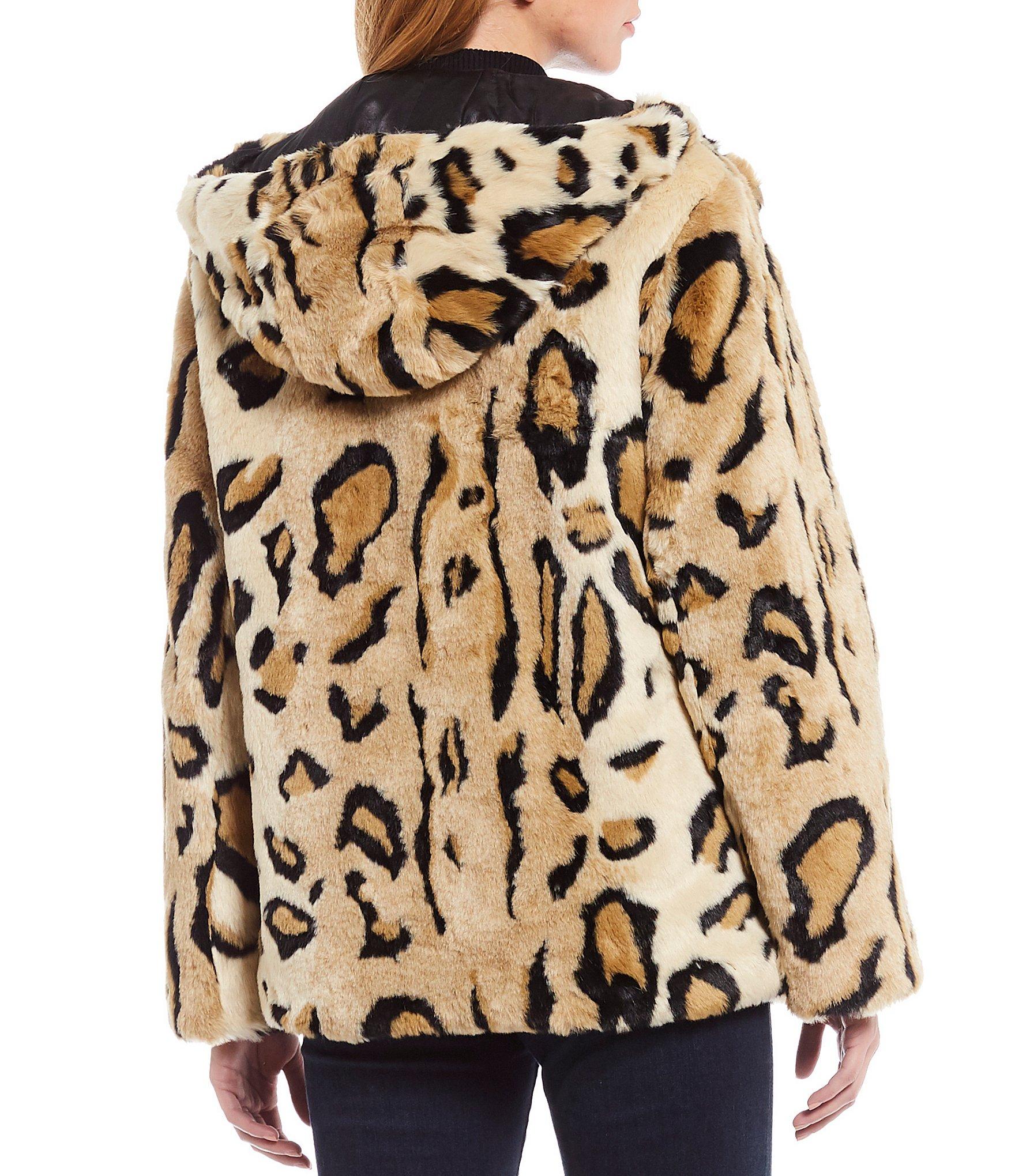 calvin klein cheetah coat