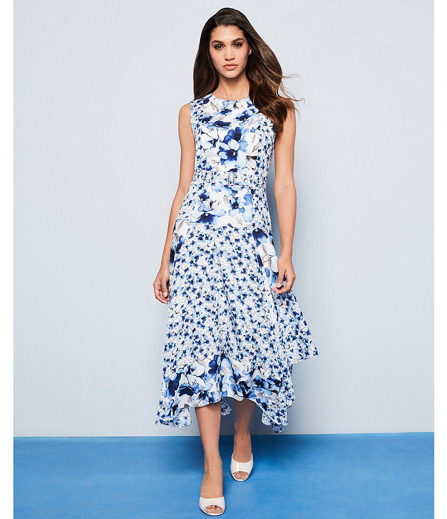 calvin klein handkerchief hem dress