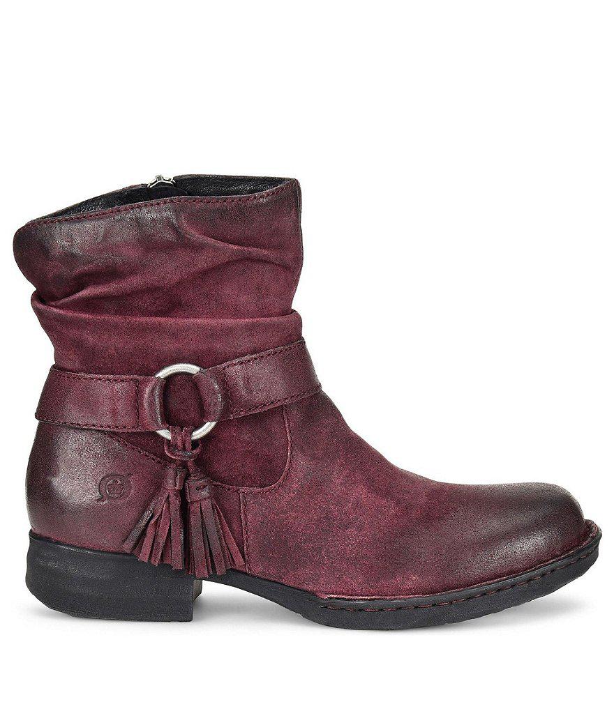 born sylvia leather booties