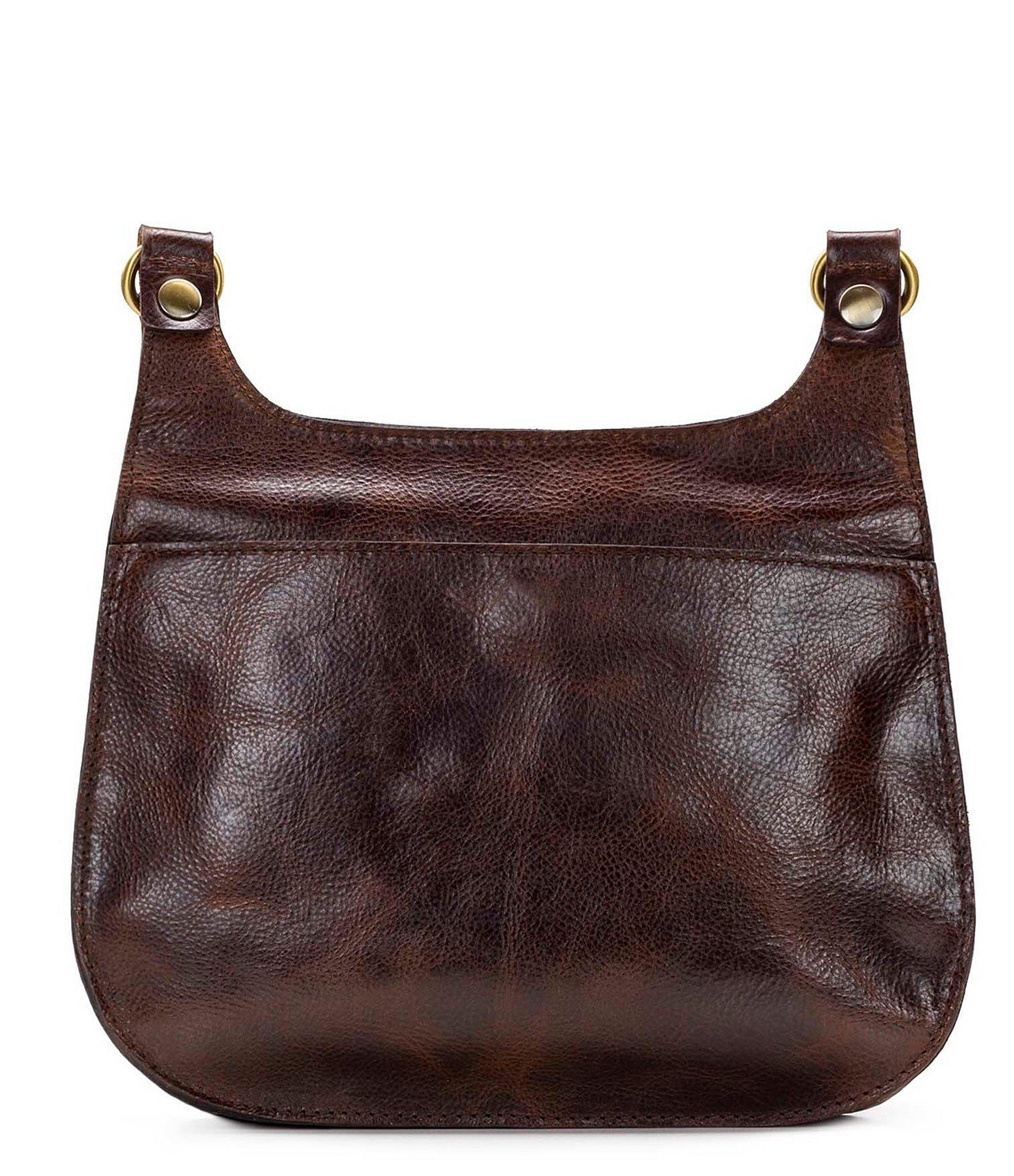Patricia Nash Suede London Fold Leopard Saddle Bag in Brown Lyst