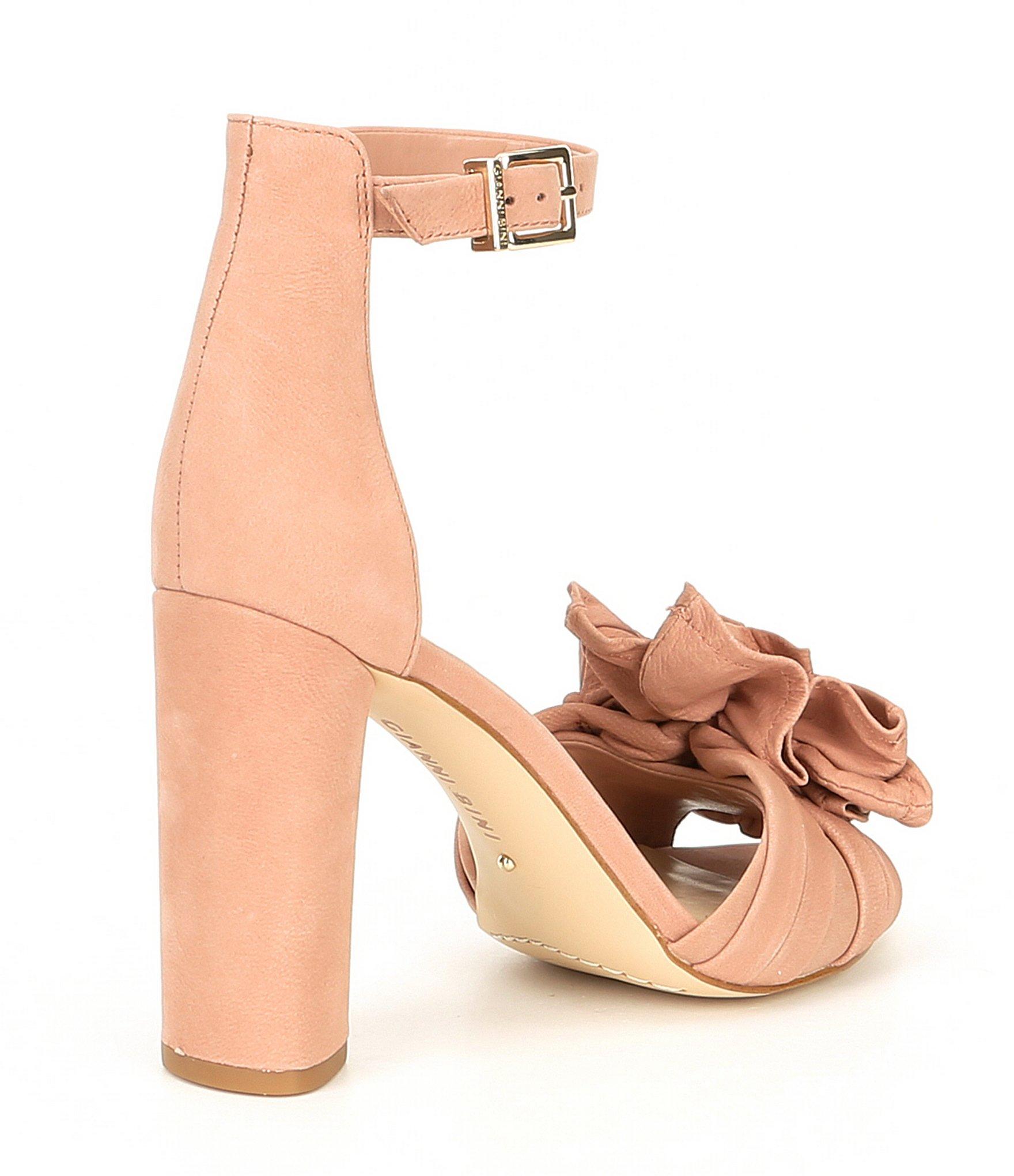 gianni bini lorree printed flower pom sandals