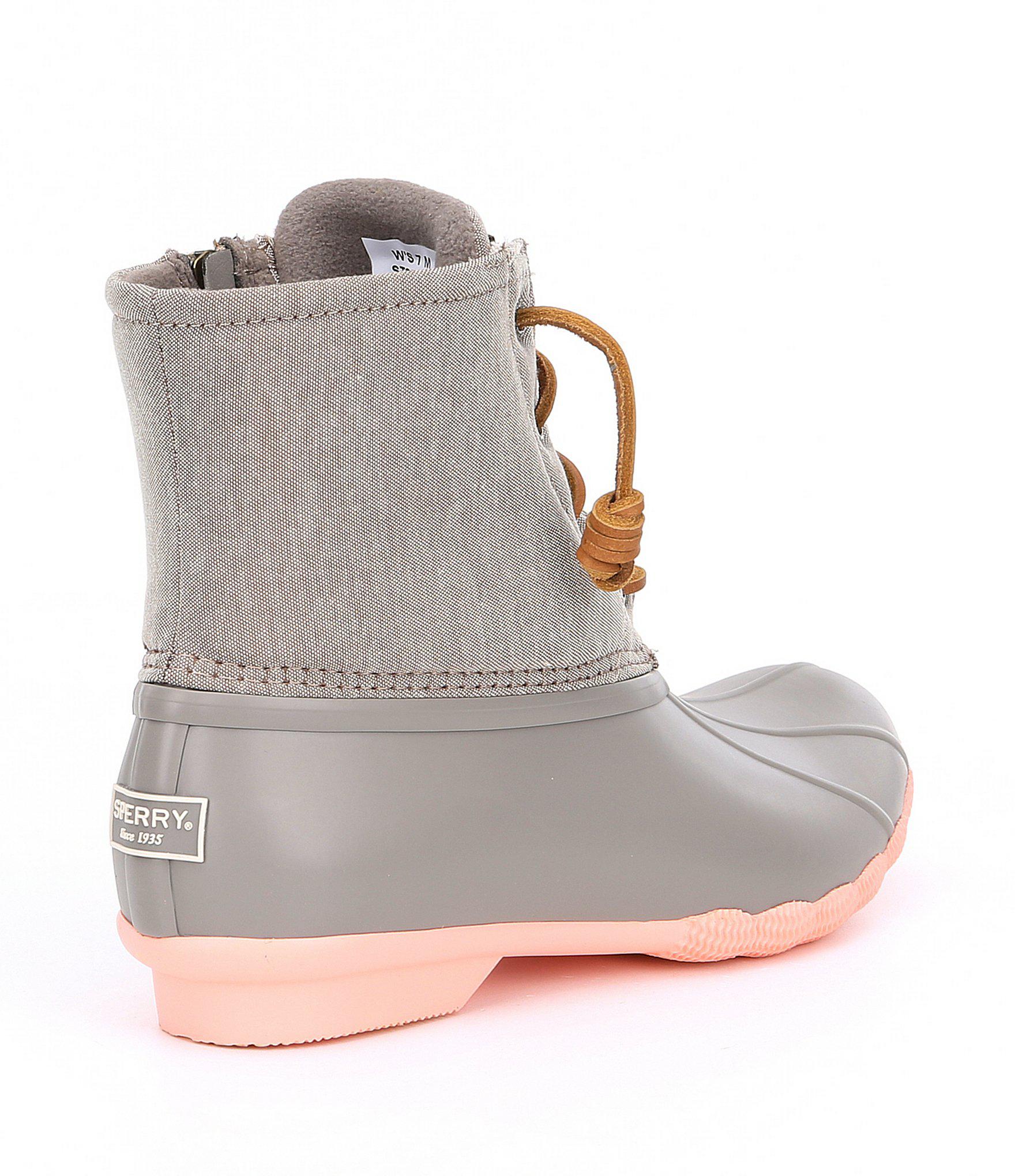 coral duck boots