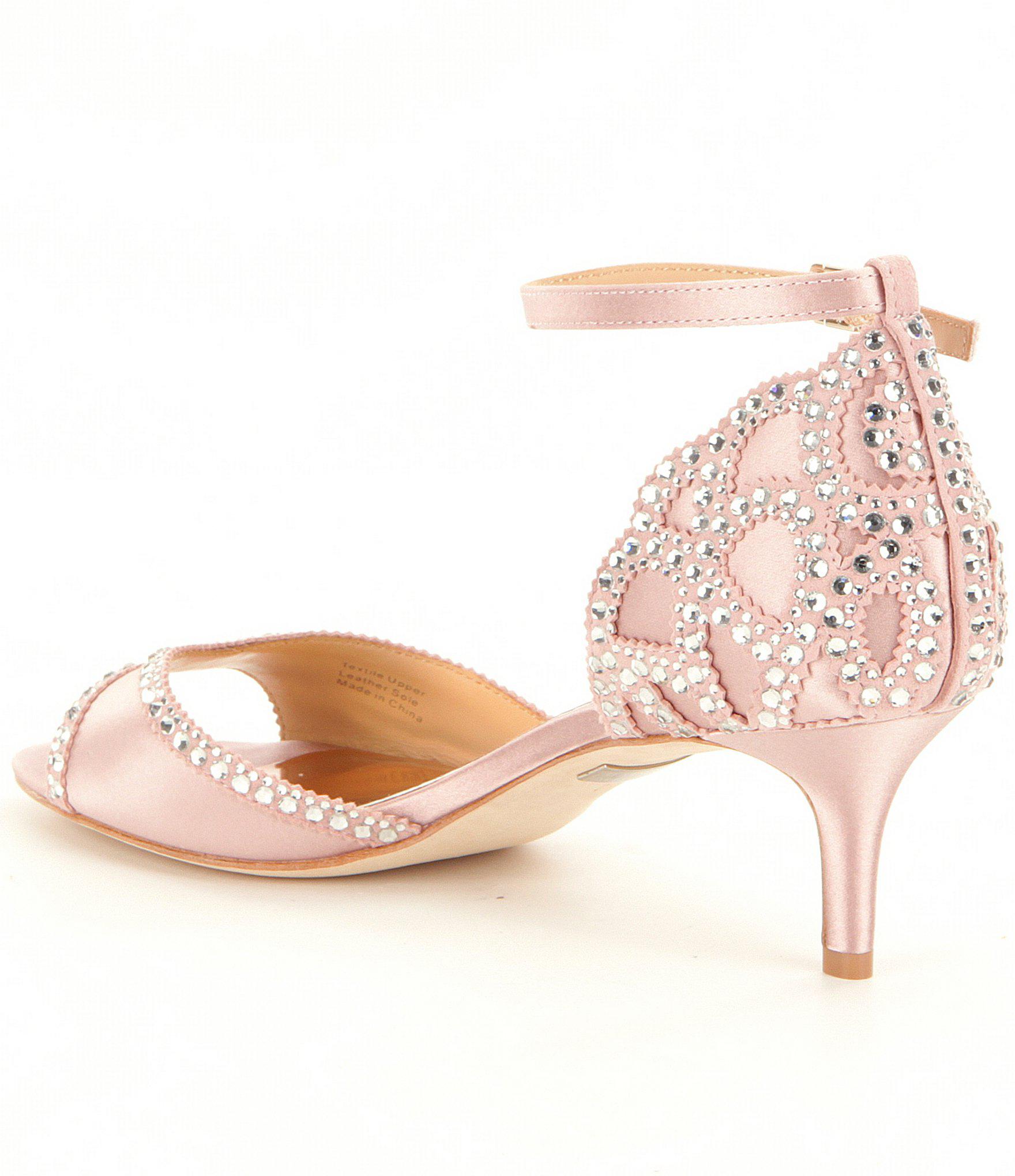 badgley mischka jeweled sandals