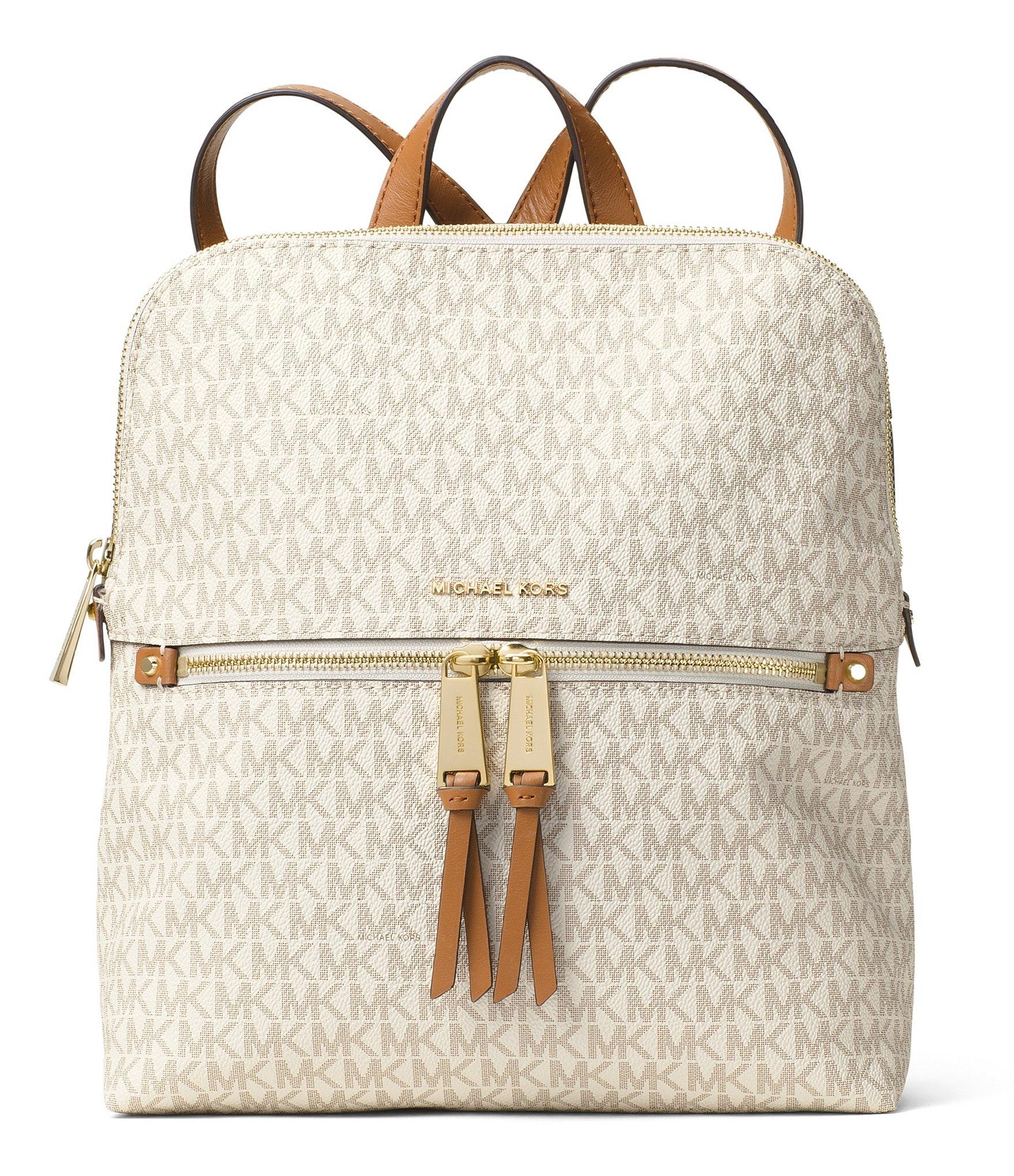 Lyst - Michael Michael Kors Rhea Signature Zip Slim Backpack