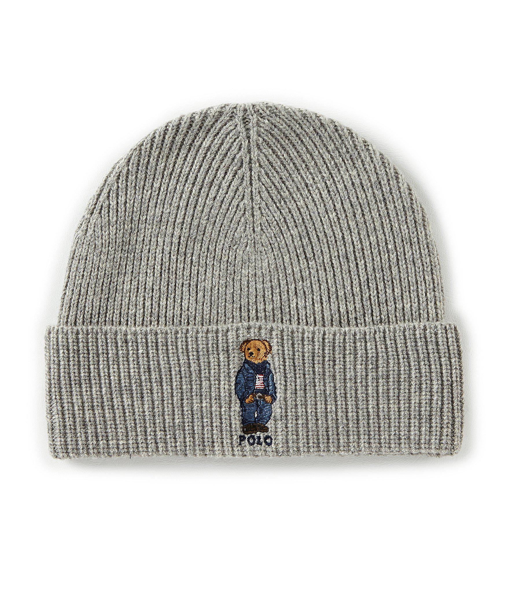 gray polo beanie