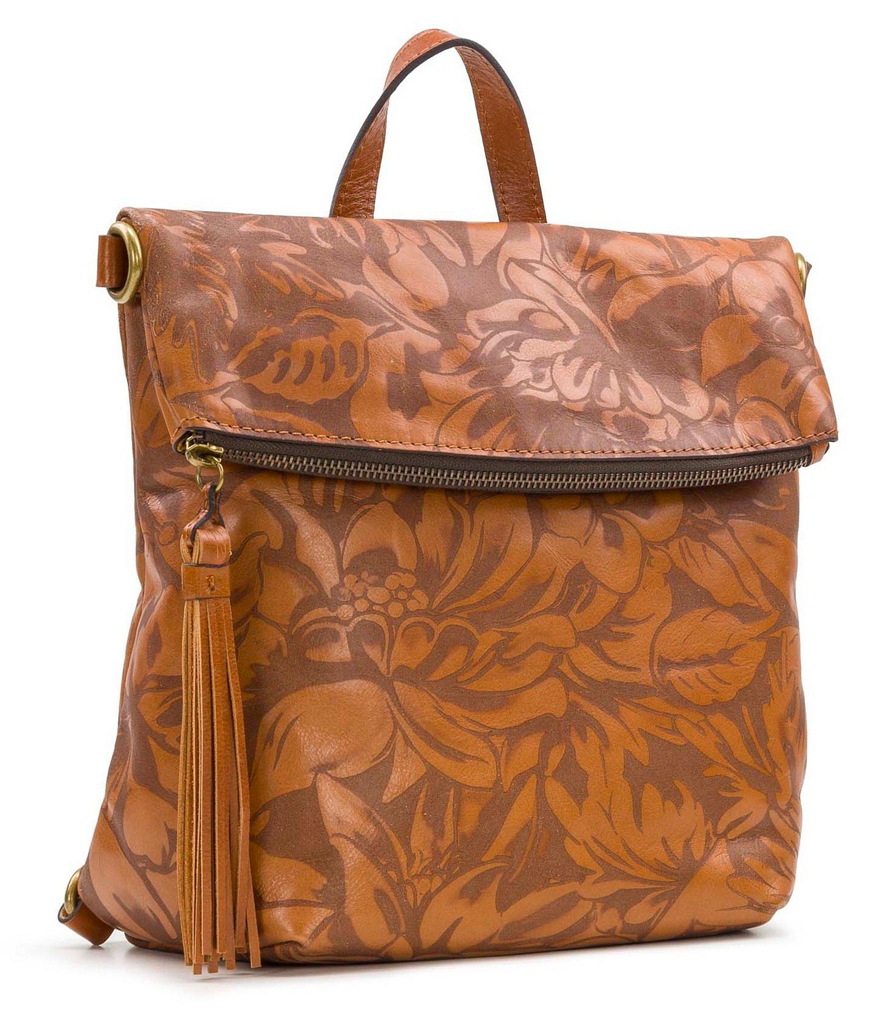 patricia nash luzille floral leather backpack