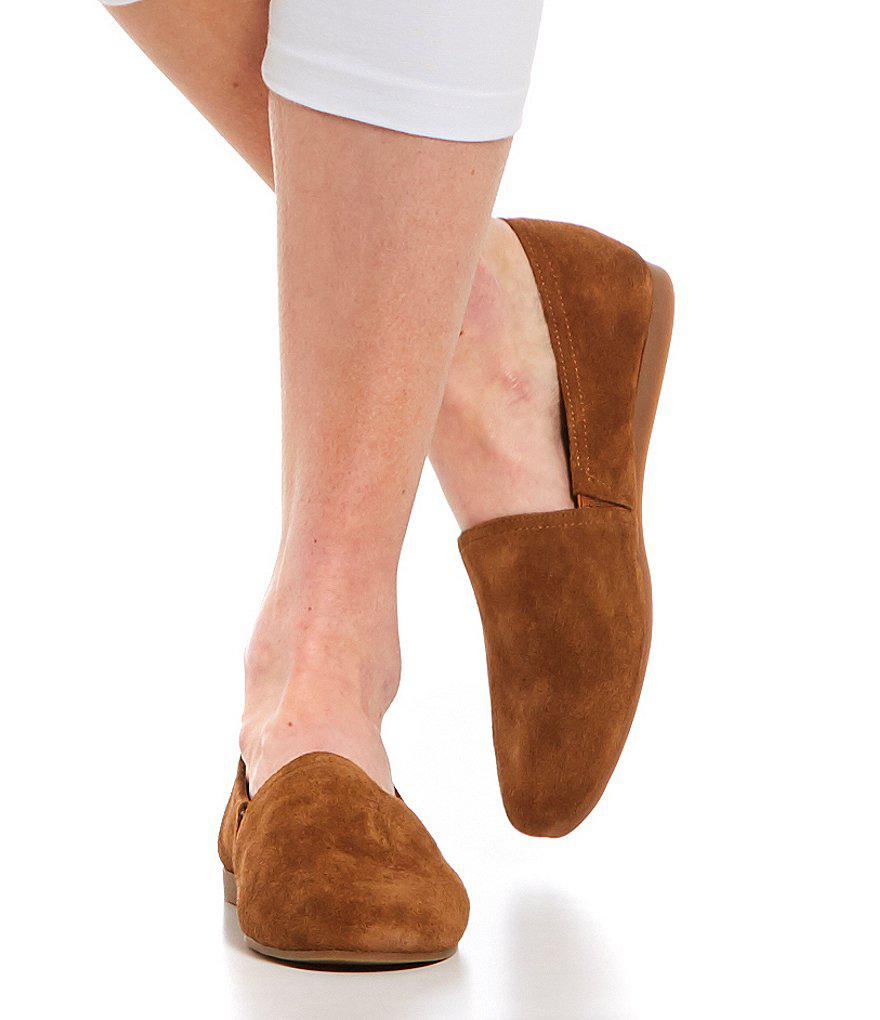 lucky brand suede flats