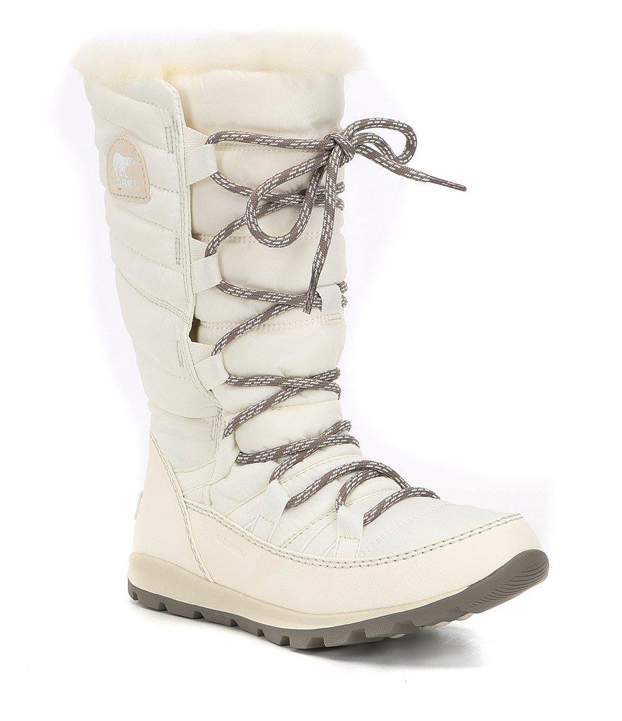 sorel snow boots white