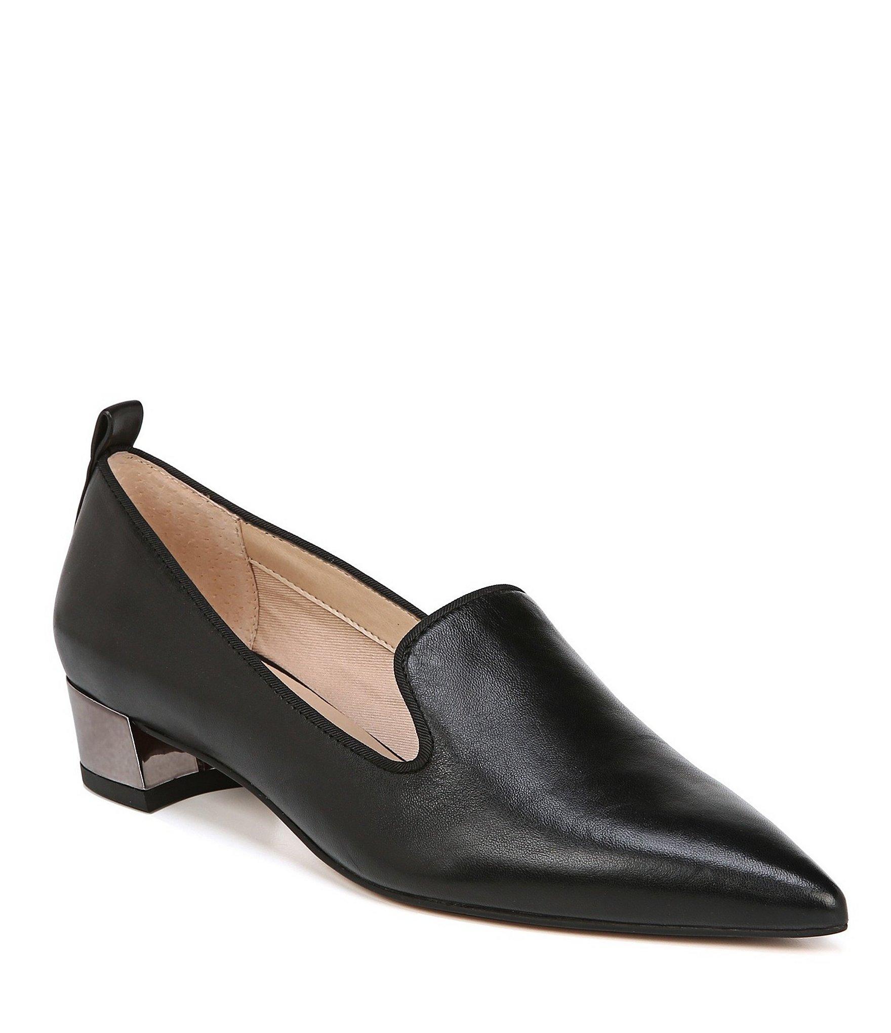 Franco Sarto Leather Vianna Pointed-toe Loafers in Black - Save 51% - Lyst