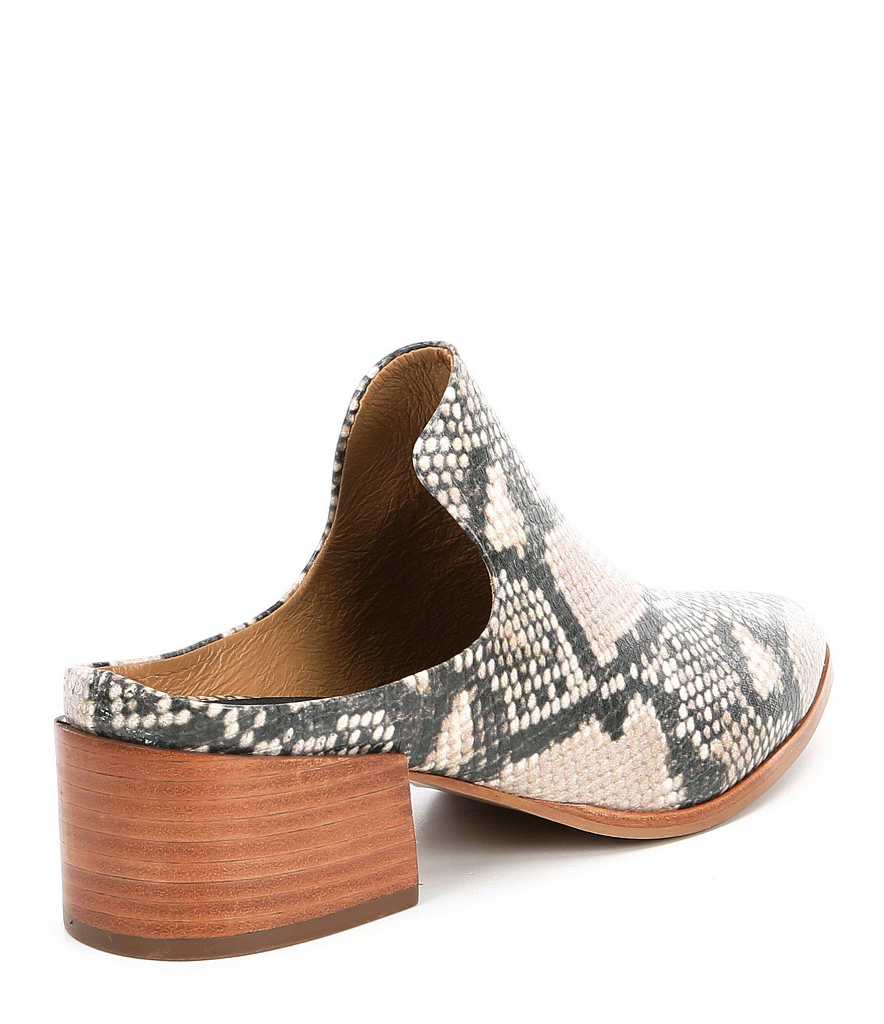 steve madden snakeskin mules