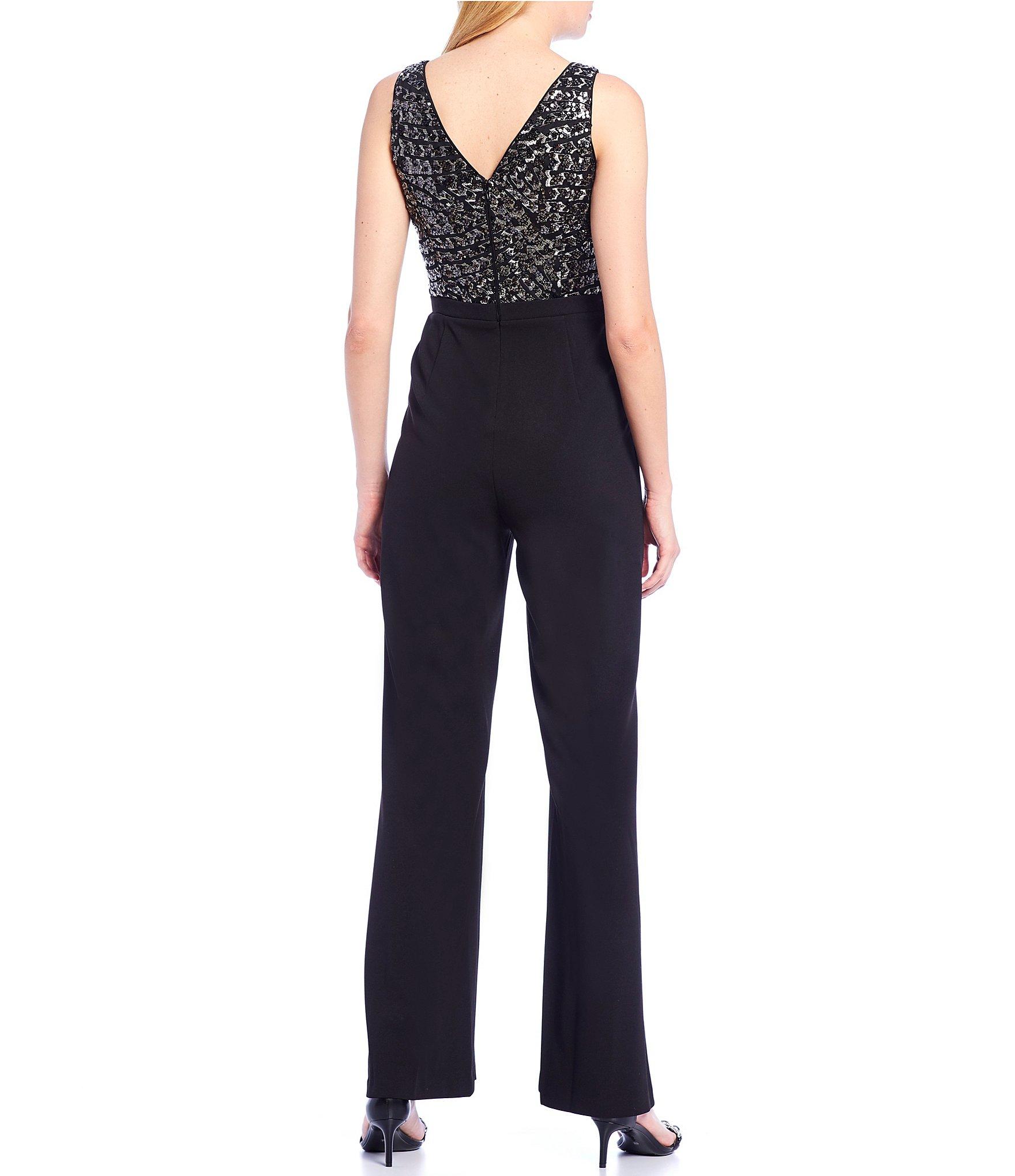 calvin klein black jumpsuit