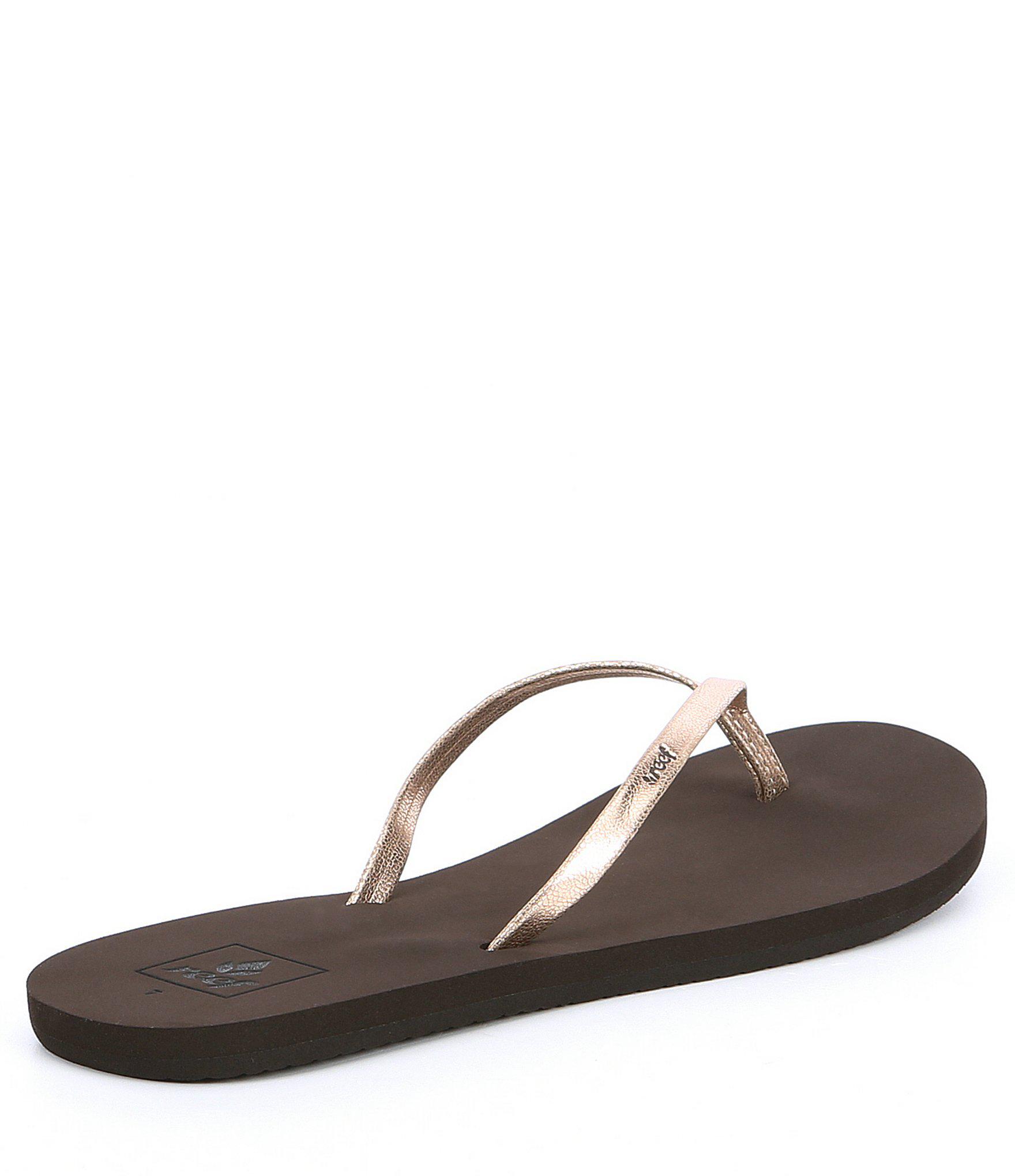 reef metallic flip flop