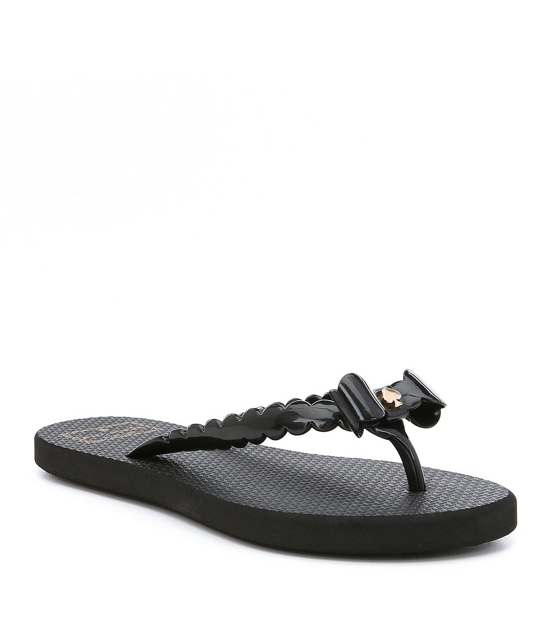 kate spade flip flops with bow