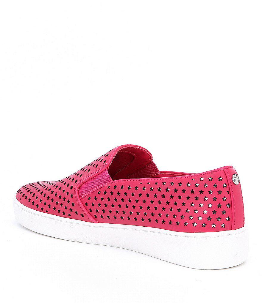 michael kors keaton slip on red