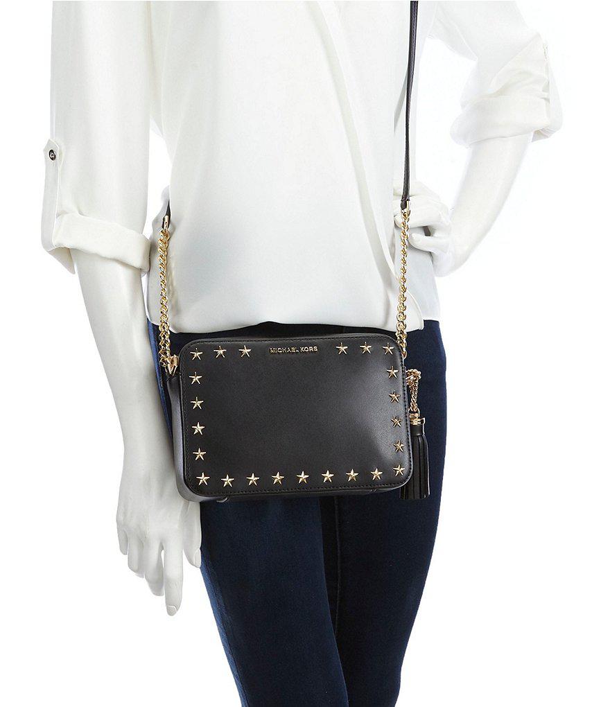 michael kors ginny studded crossbody