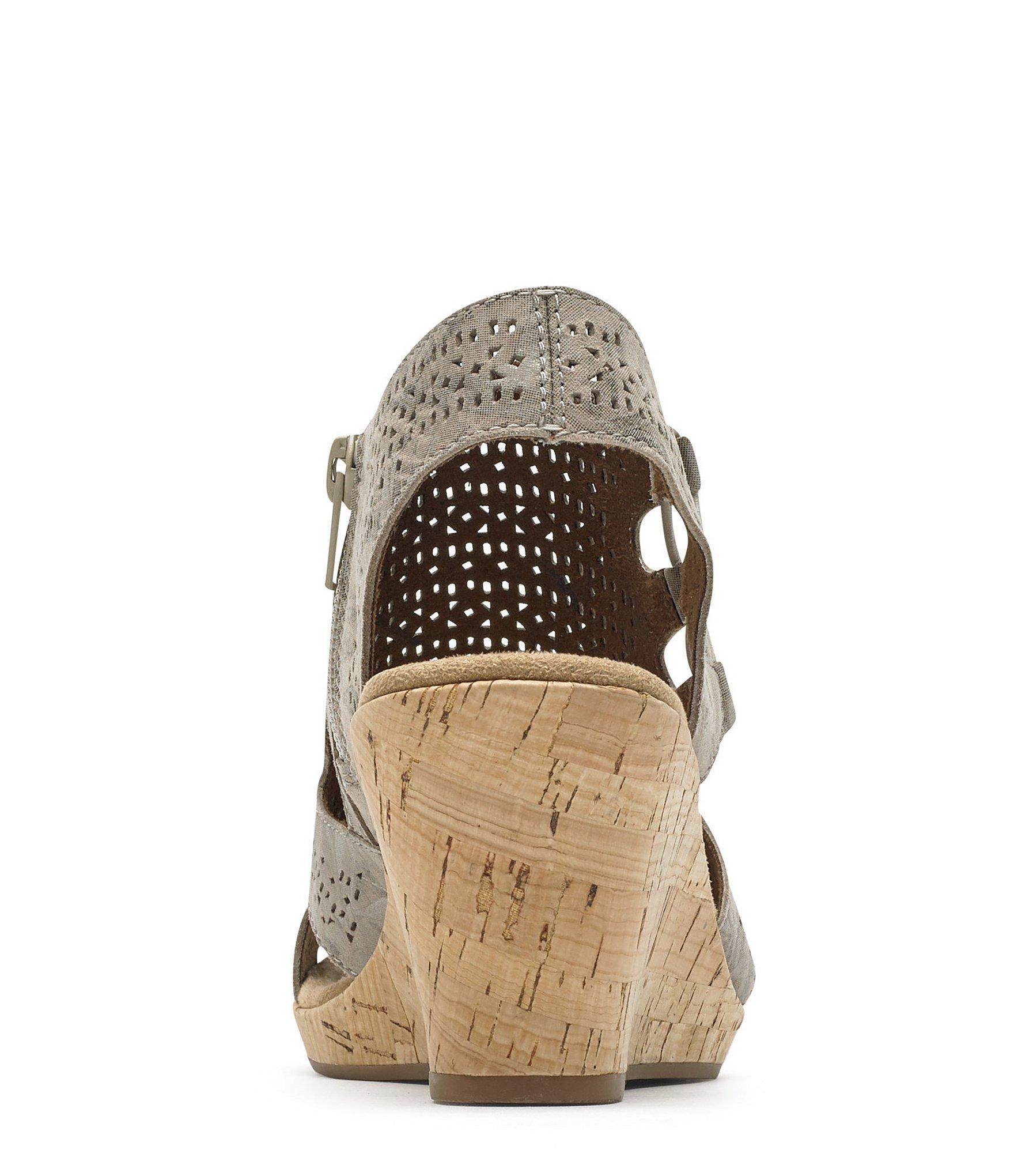 rockport cobb hill janna perforated wedge sandal