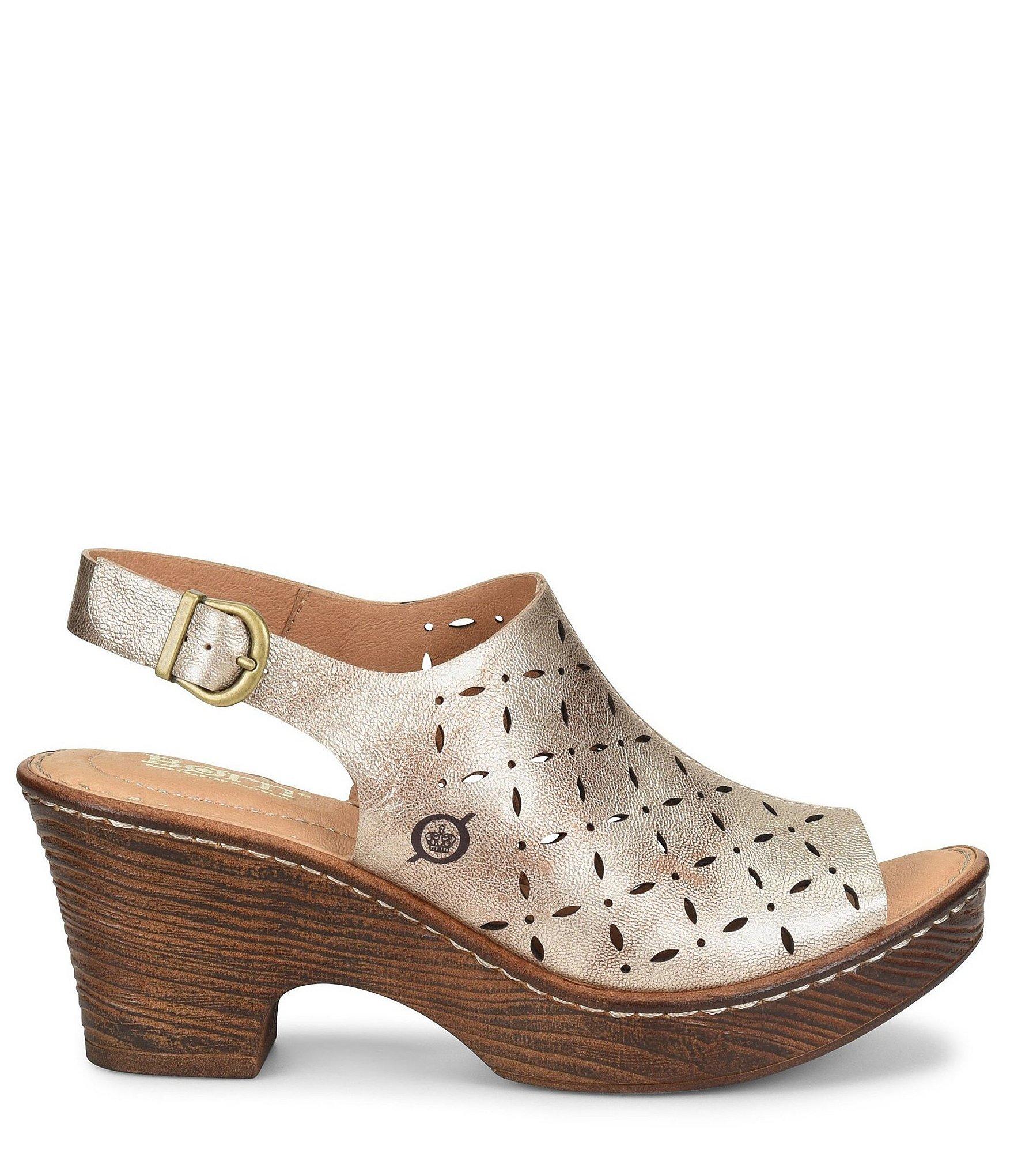 born wedge clogs
