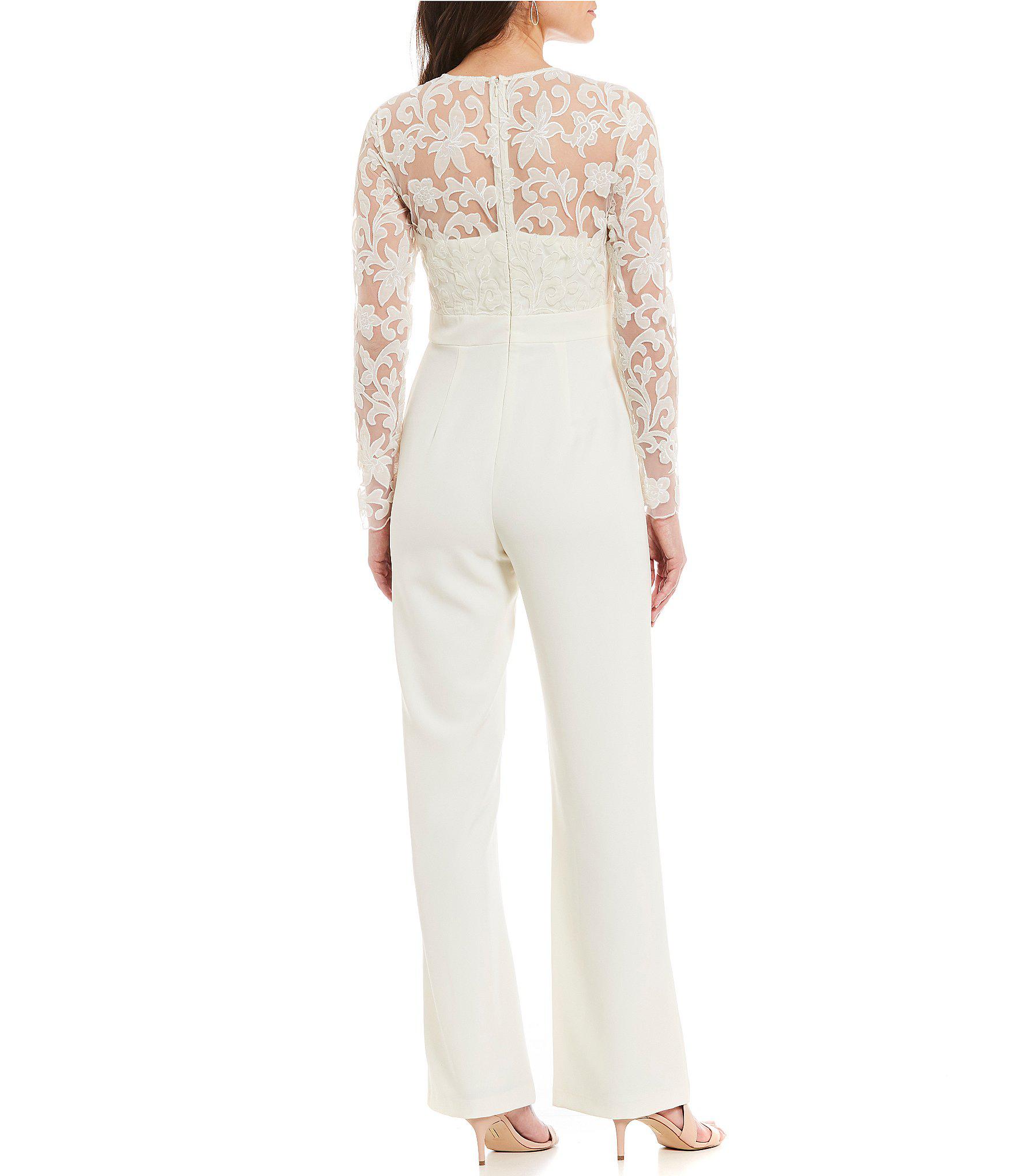 eliza j jumpsuit white