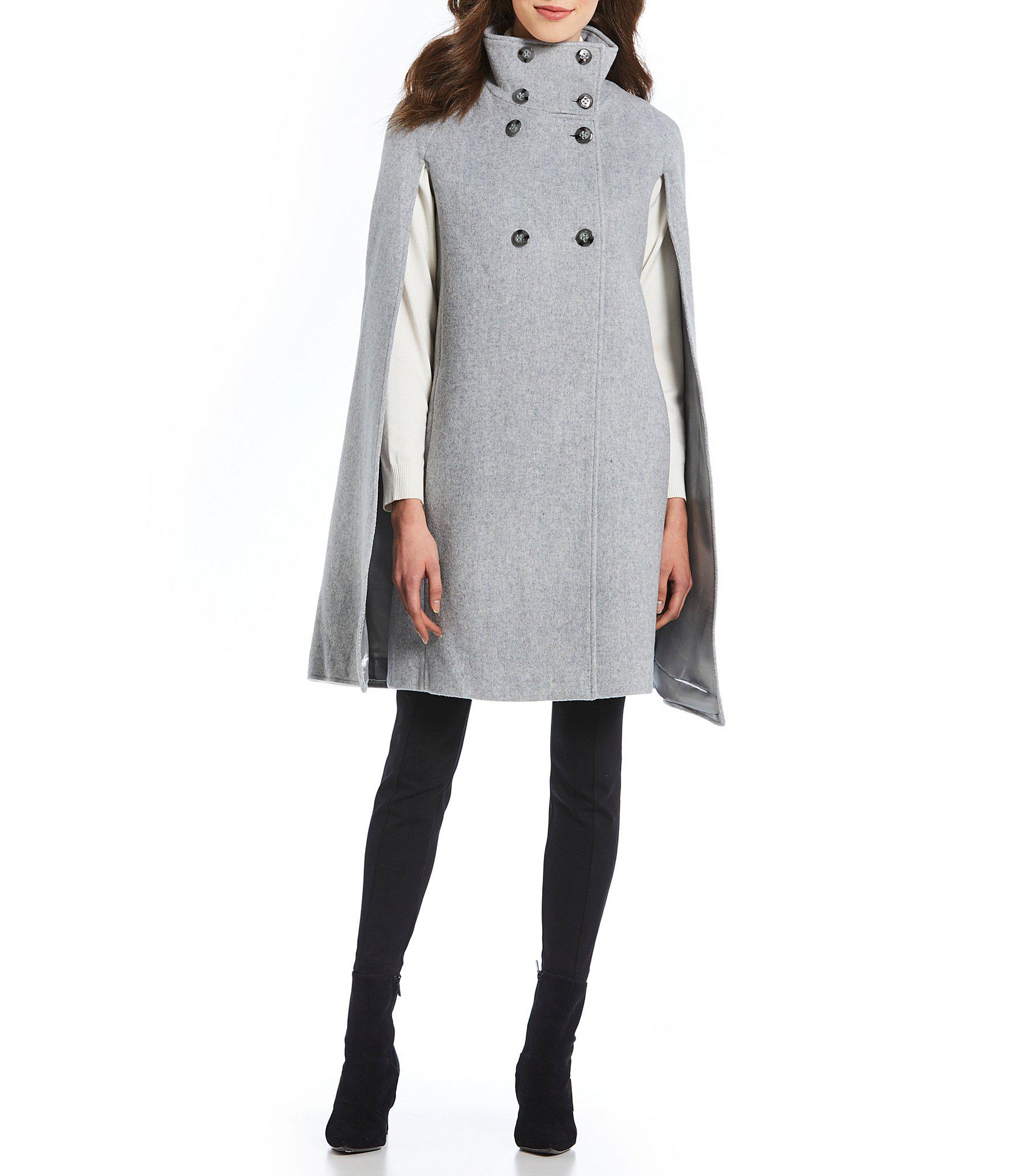 Calvin Klein Double Face Cape Coat in 