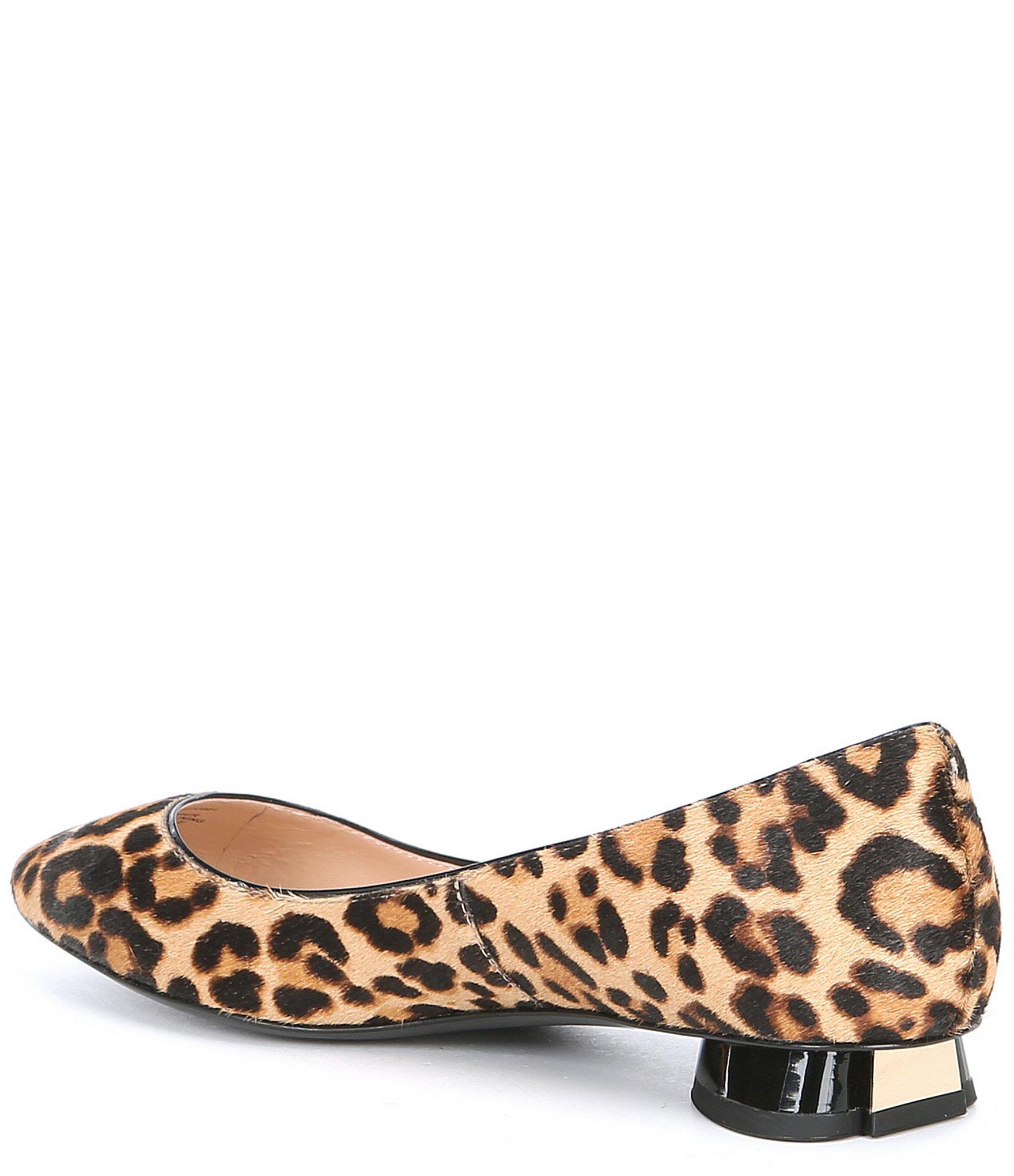 kate spade leopard slip ons