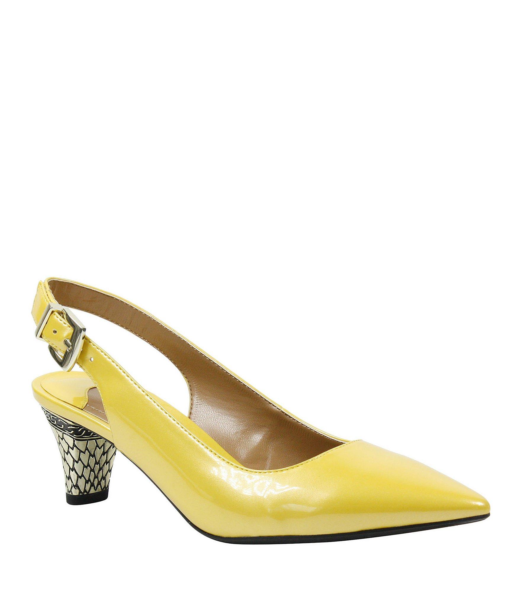 yellow pumps for women