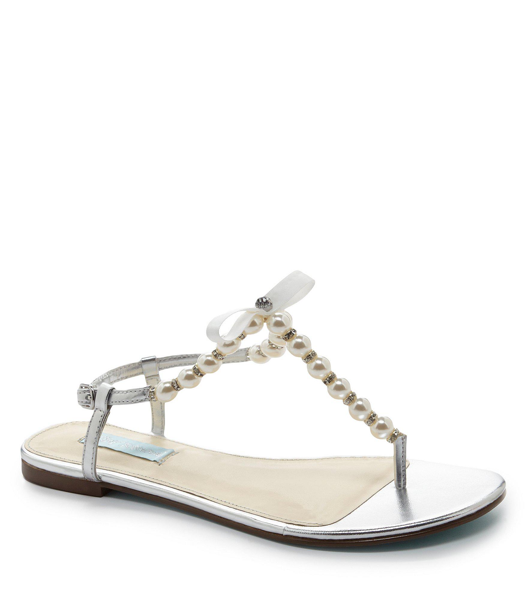 womens blue flat sandals